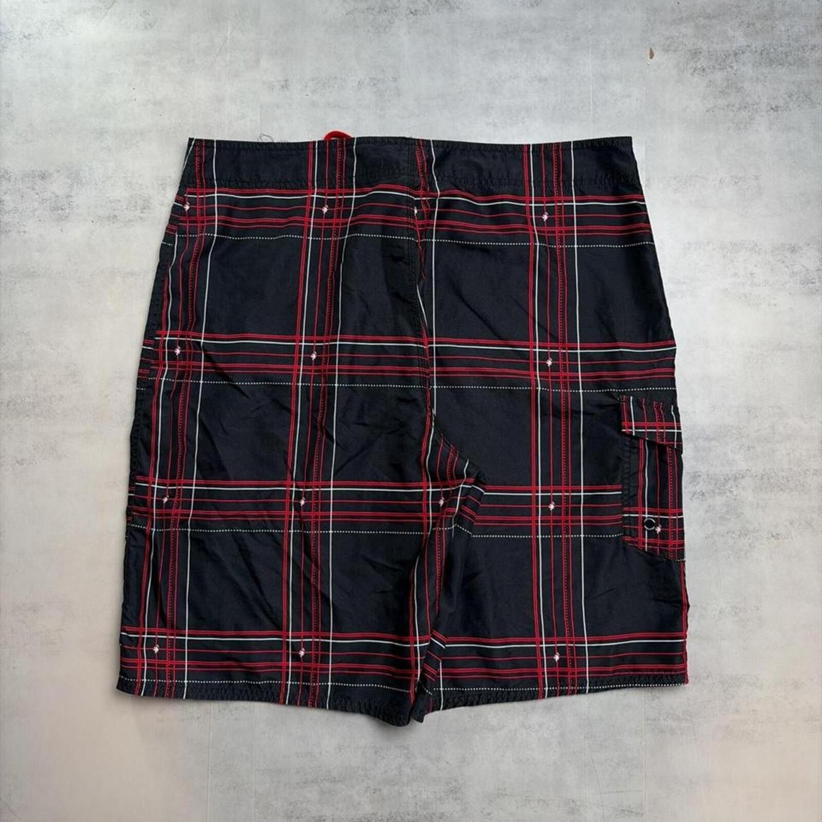 Gotcha Y2K Black Gotcha Grunge Surf Baggy Plaid Board Shorts Size US 38 / EU 54 - 5 Thumbnail