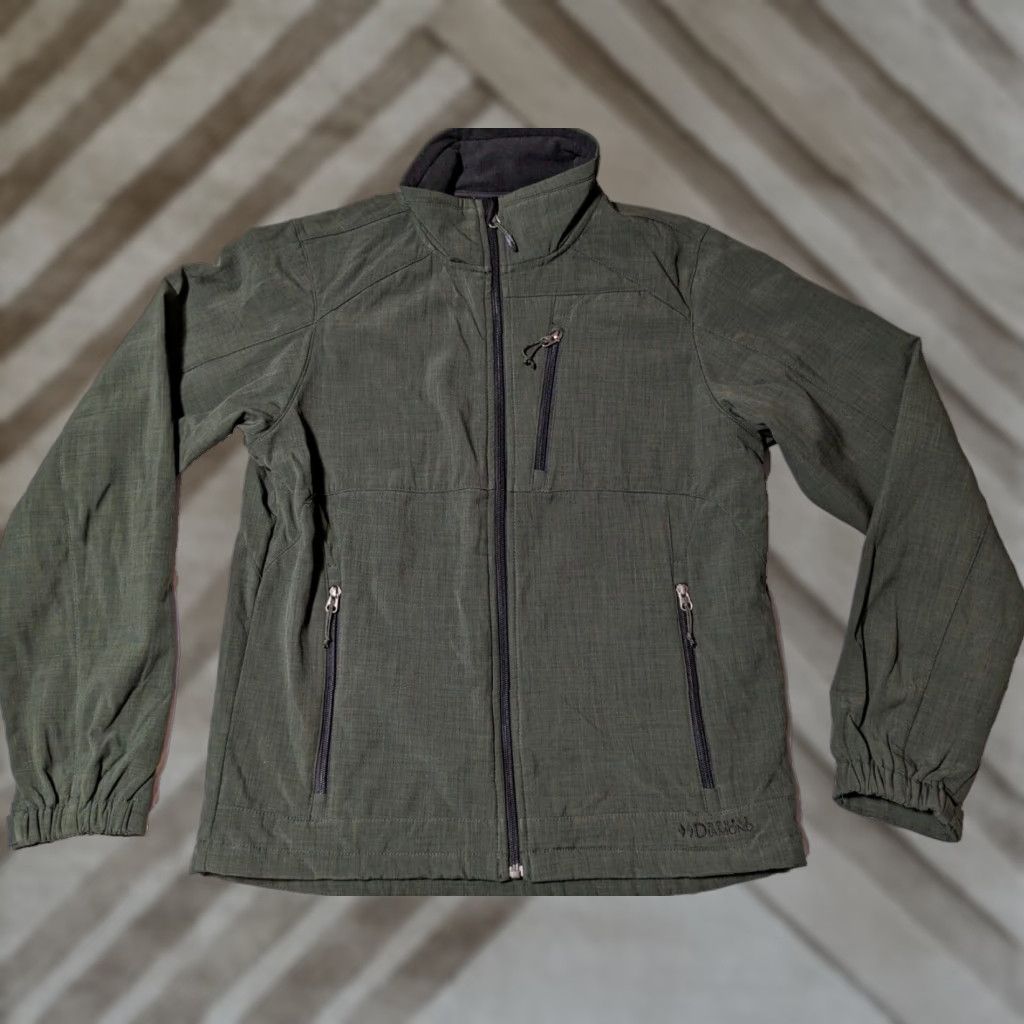 Black Diamond BLACK DIAMOND DOUBLE DIAMOND Men Small Green Full Zip Soft Shell Fleece Lined Jacket EUC Size US S / EU 44-46 / 1 - 1 Thumbnail