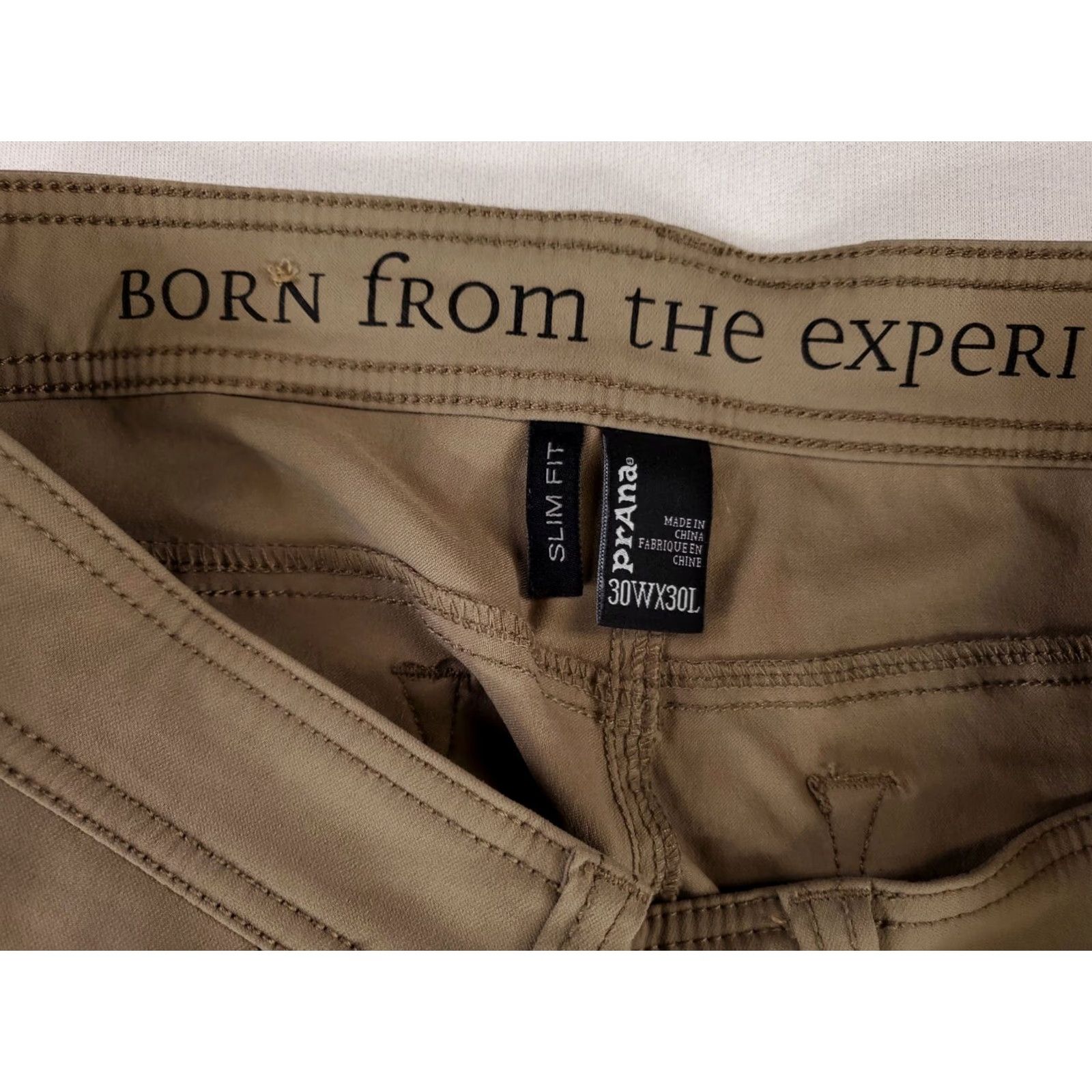 Prana prAna Hiking Breathe Pants Slim Fit Mens 32x29 30x30 Inch Brown Chino Pants Mens Regular 32 Brown Slim Fit 32x29 Actual Size US 32 / EU 48 - 2 Thumbnail