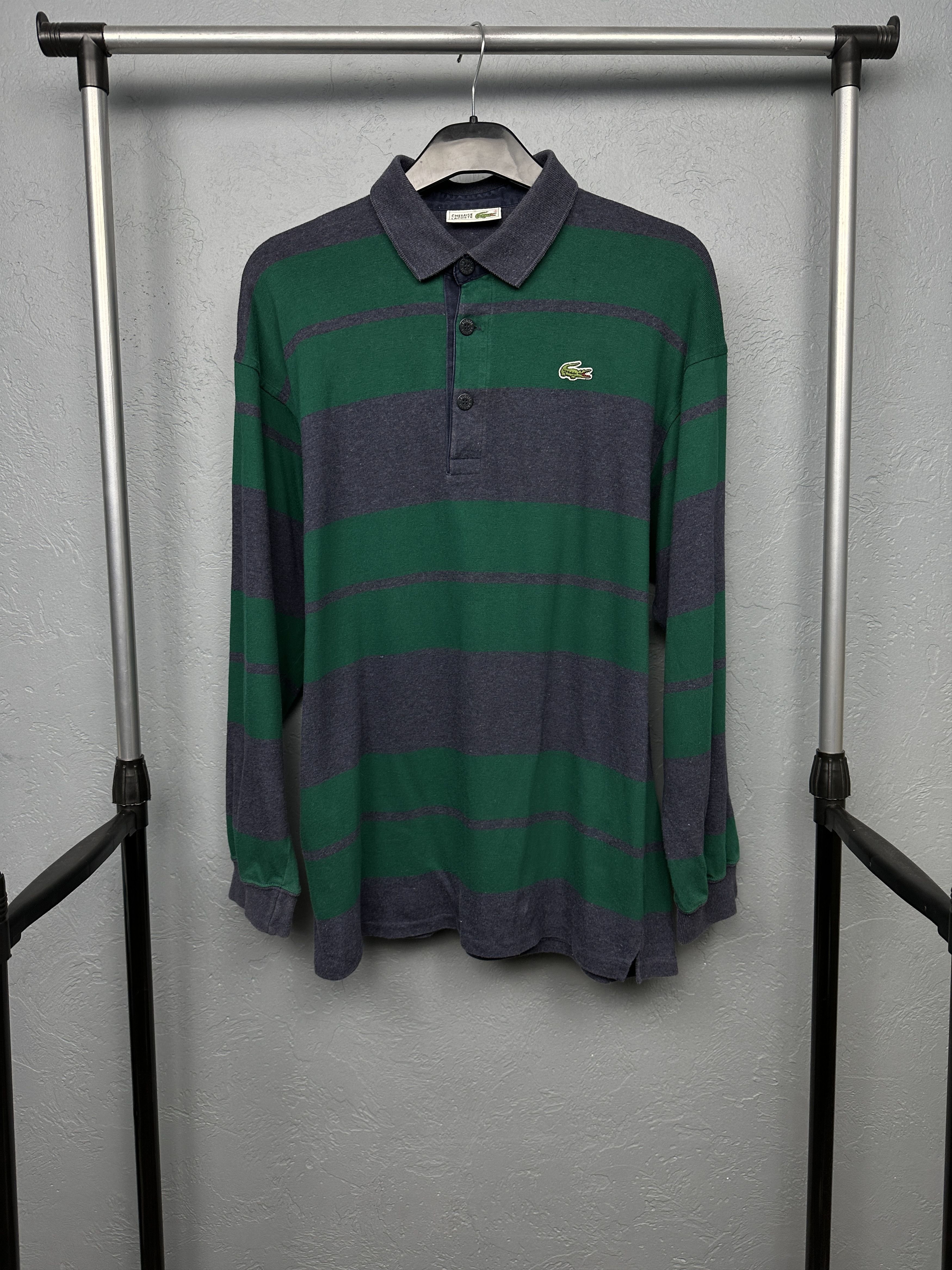 Lacoste × Vintage Lacoste Vintage Mens Long Sleeve Polo Shirt Size US M / EU 48-50 / 2 - 1 Thumbnail