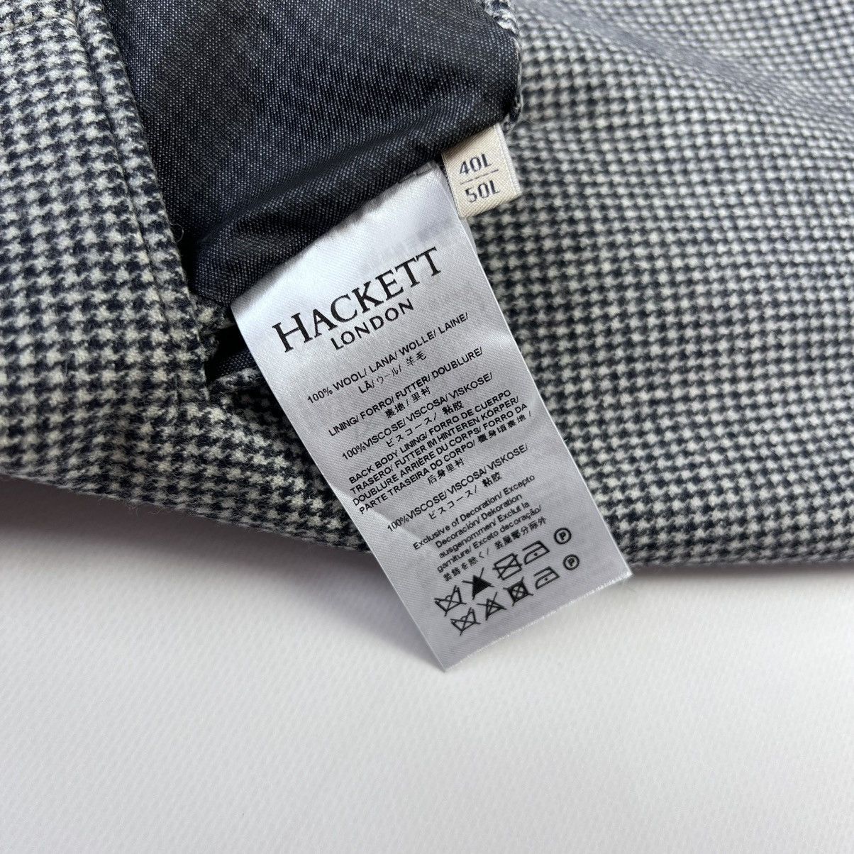 Hackett Hackett mayfair wool houndstooth pattern vest Size 40R - 3 Thumbnail