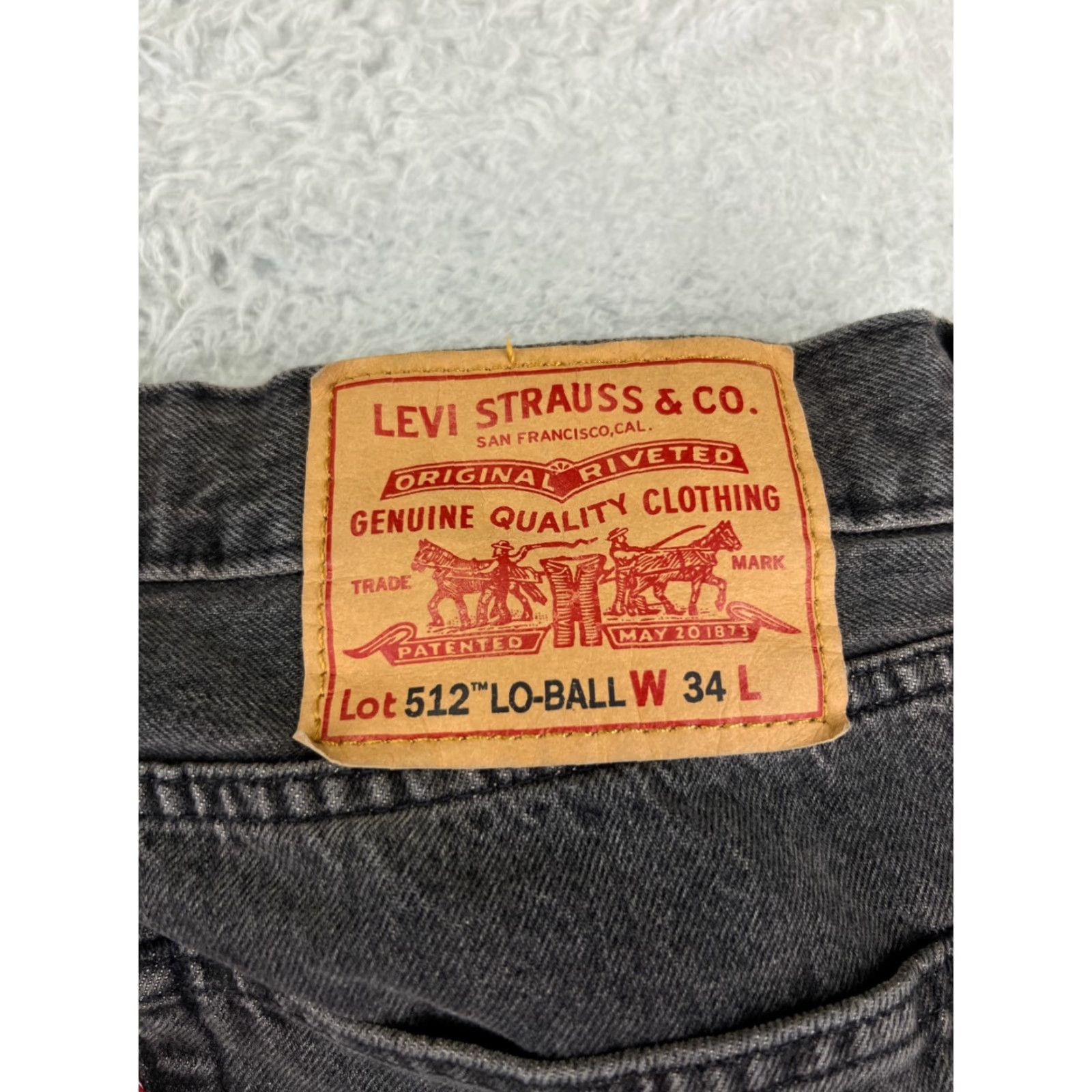 Levi's Levis Jeans Men 34 Black Denim 512 Slim Tapered 5-Pocket Pocket Cotton 34x32 Vintage No Size US 34 / EU 50 - 4 Thumbnail