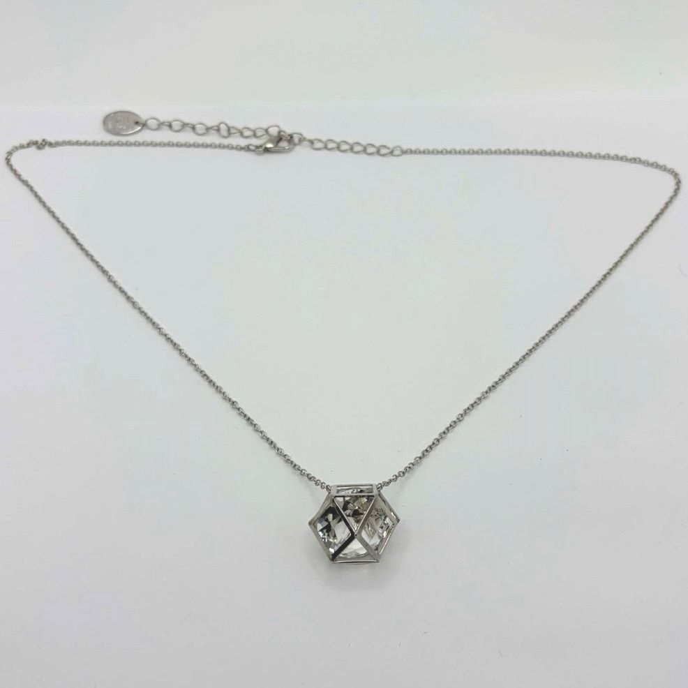 Other Silver Crystal Hexagon Time N True Necklace Size ONE SIZE - 4 Thumbnail