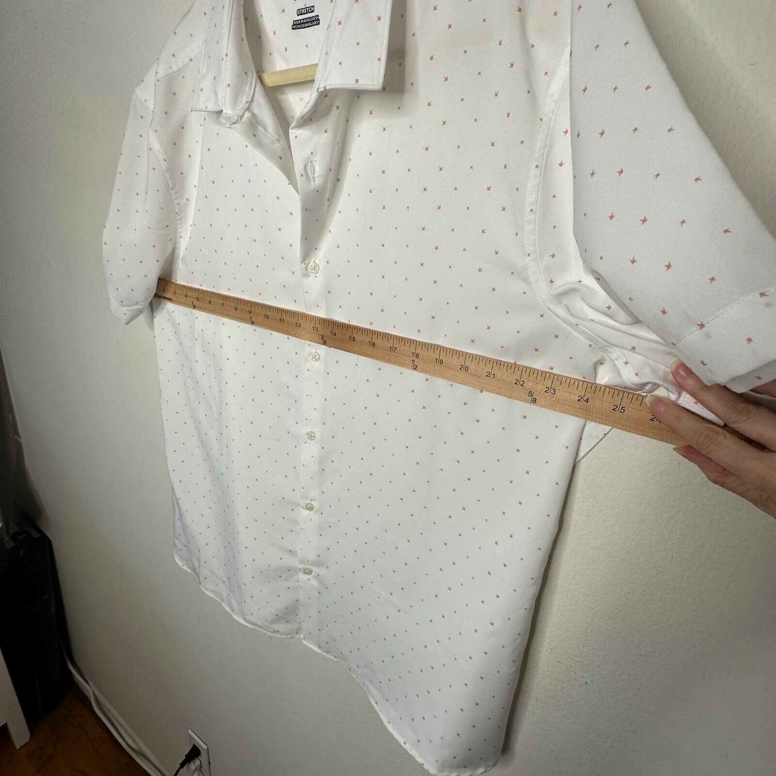Perry Ellis Perry Ellis Arrow-Dot Print Short Sleeve Button Shirt XXL Size US XXL / EU 58 / 5 - 9 Thumbnail