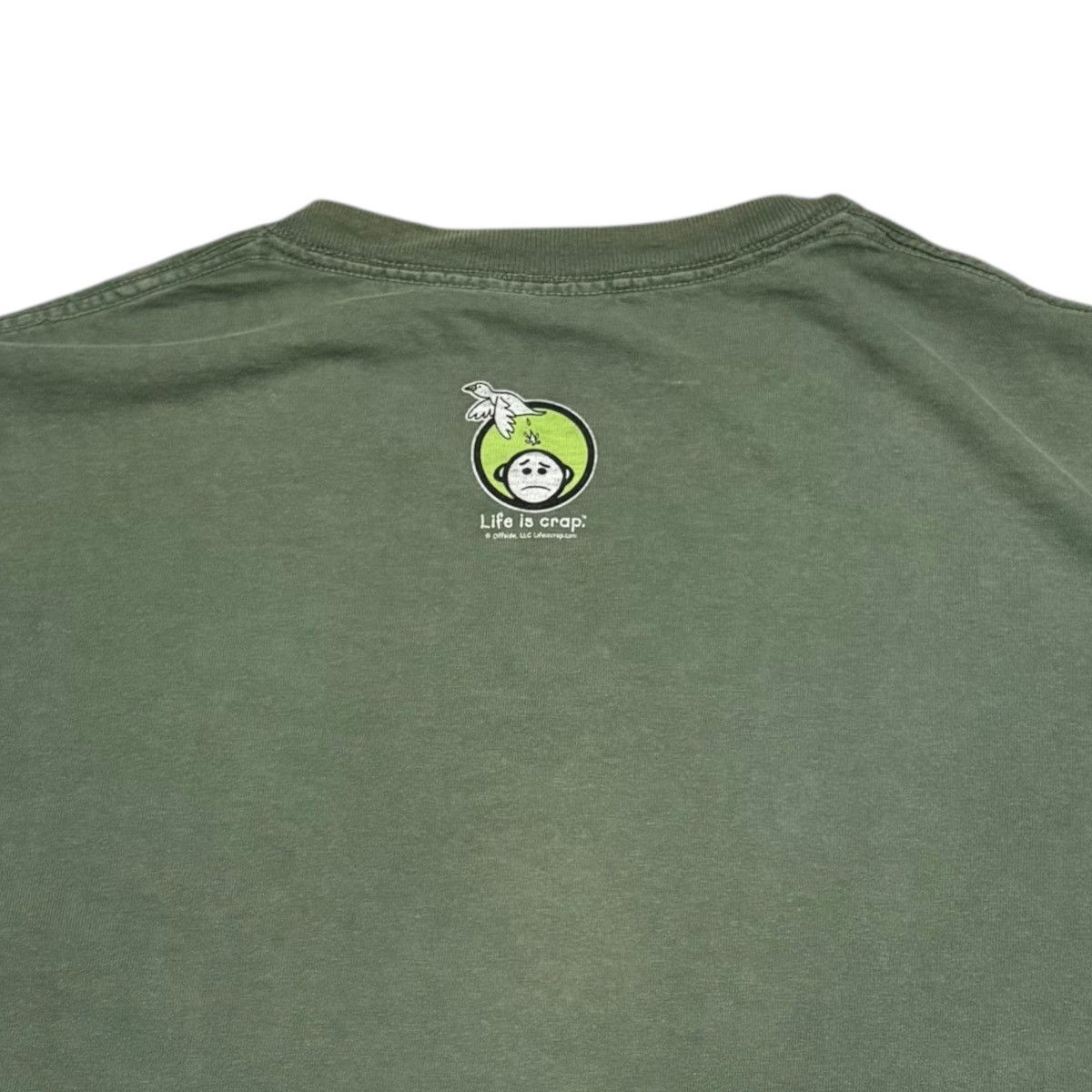 Vintage Vintage Life is Crap Golfing Green Faded Shirt Men's Large Size US L / EU 52-54 / 3 - 4 Thumbnail