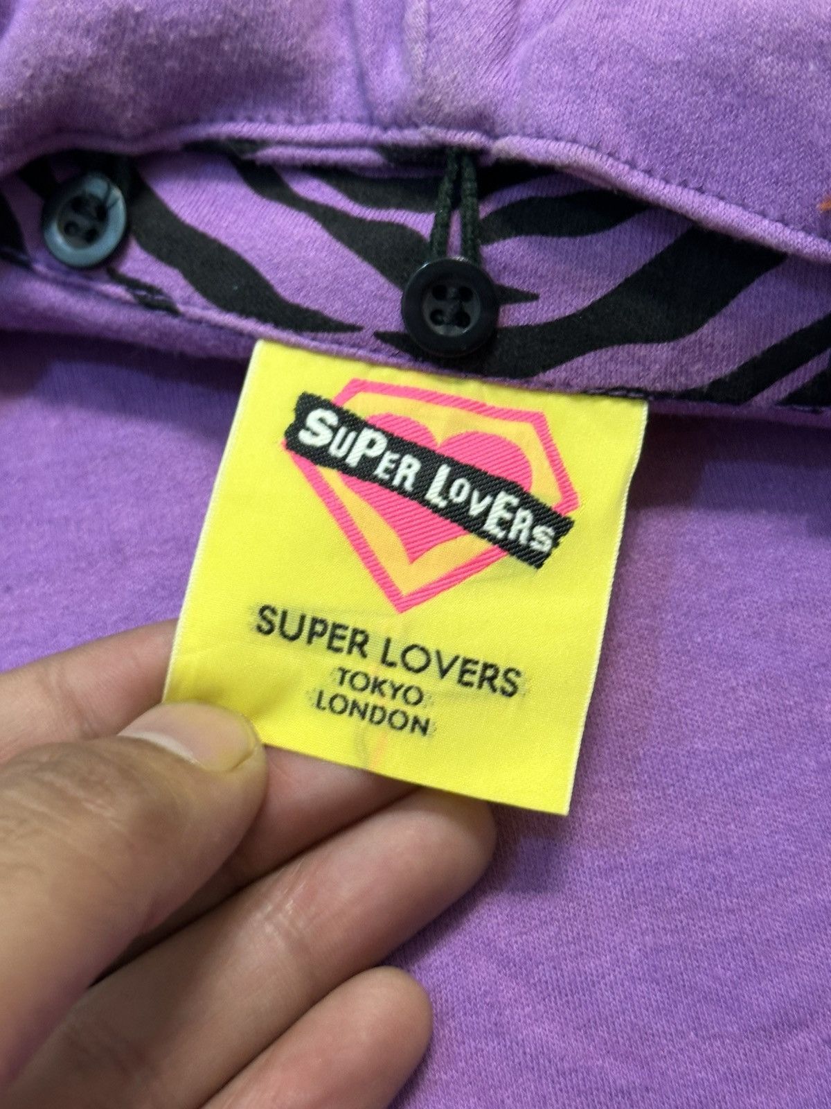 20471120 2000s Super Lovers - Double Collar Zipper Shirt With Hoodie Size US S / EU 44-46 / 1 - 9 Thumbnail
