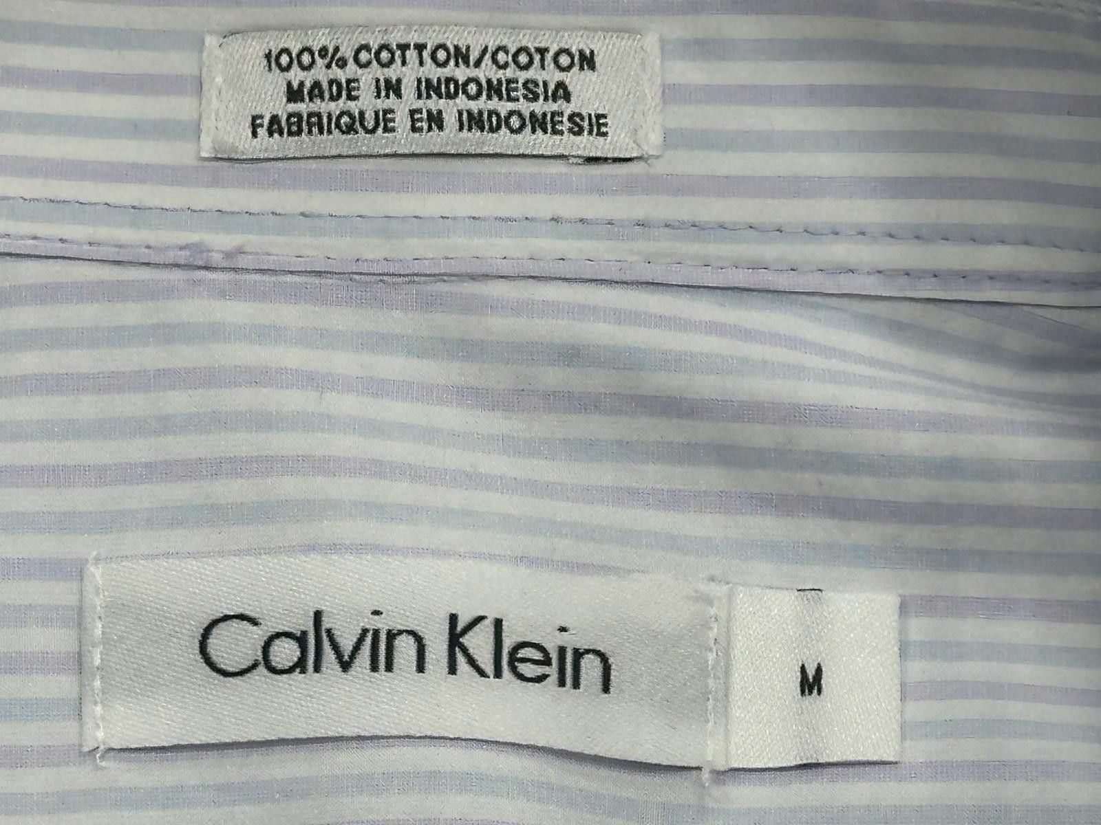 Calvin Klein Calvin Klein Checked Pockets Long Sleeve Button Down Blue M Size US M / EU 48-50 / 2 - 3 Thumbnail