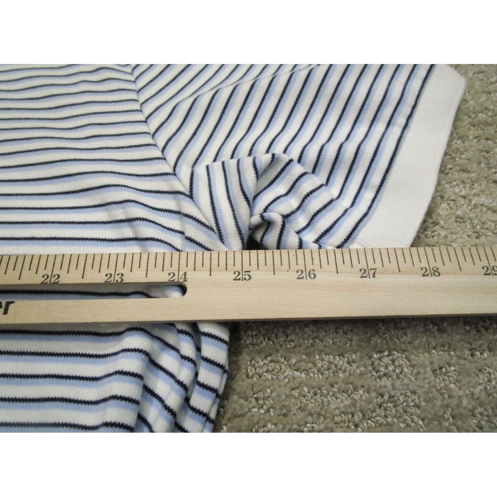 Polo Ralph Lauren Polo Ralph Lauren Polo Shirt Men XL White Blue Striped Short Sleeve Size US XL / EU 56 / 4 - 5 Thumbnail