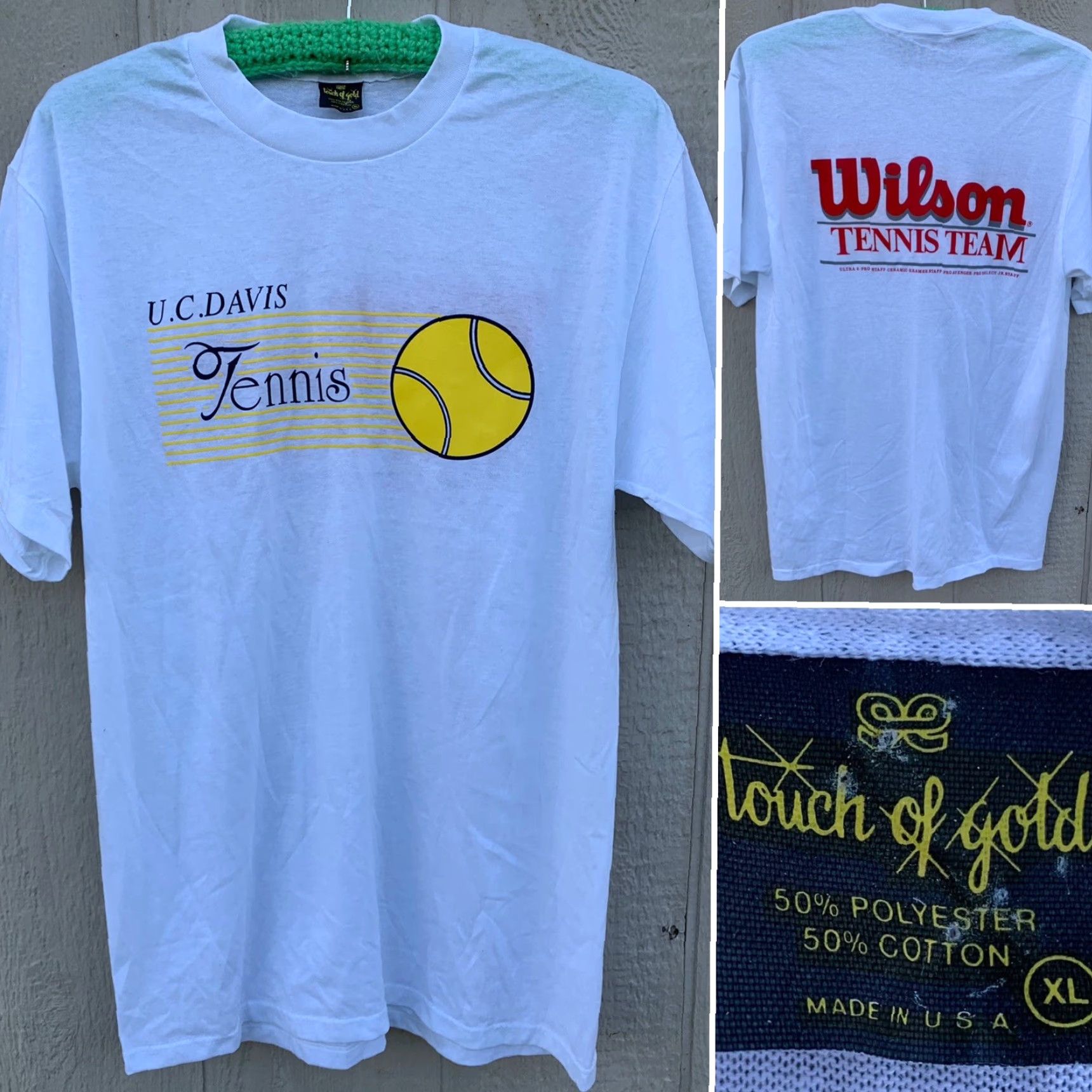 Wilson vintage UC Davis Tennis t-shirt Wilson Tennis Team made in USA size XL Size US XL / EU 56 / 4 - 2 Thumbnail