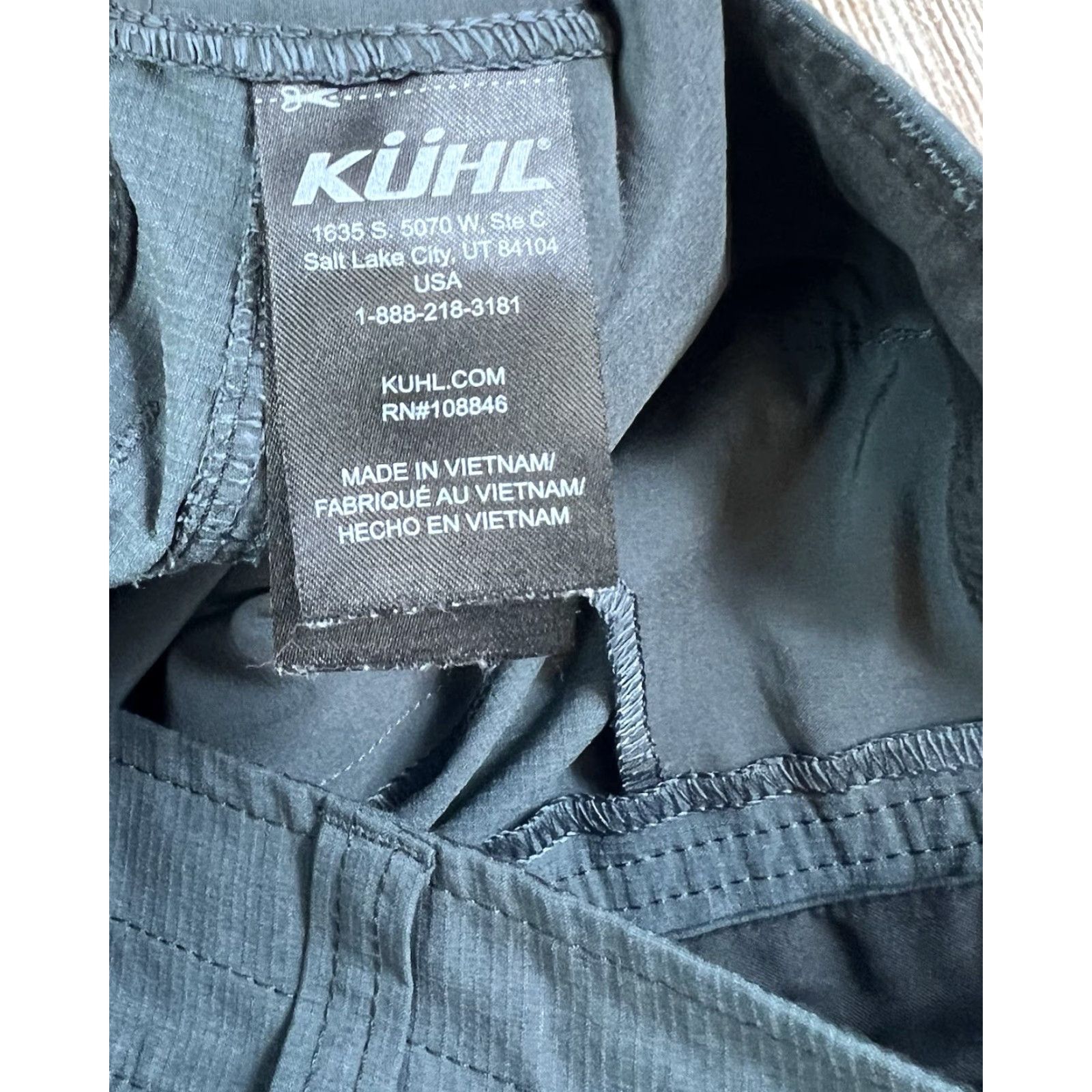 Vintage Kuhl Mens Cargo Shorts Hiking Outdoor Gray 40 Regular Pockets Zip Front Flat Front Nylon Polyester Casual Travel - Size US 40 / EU 56 - 6 Thumbnail