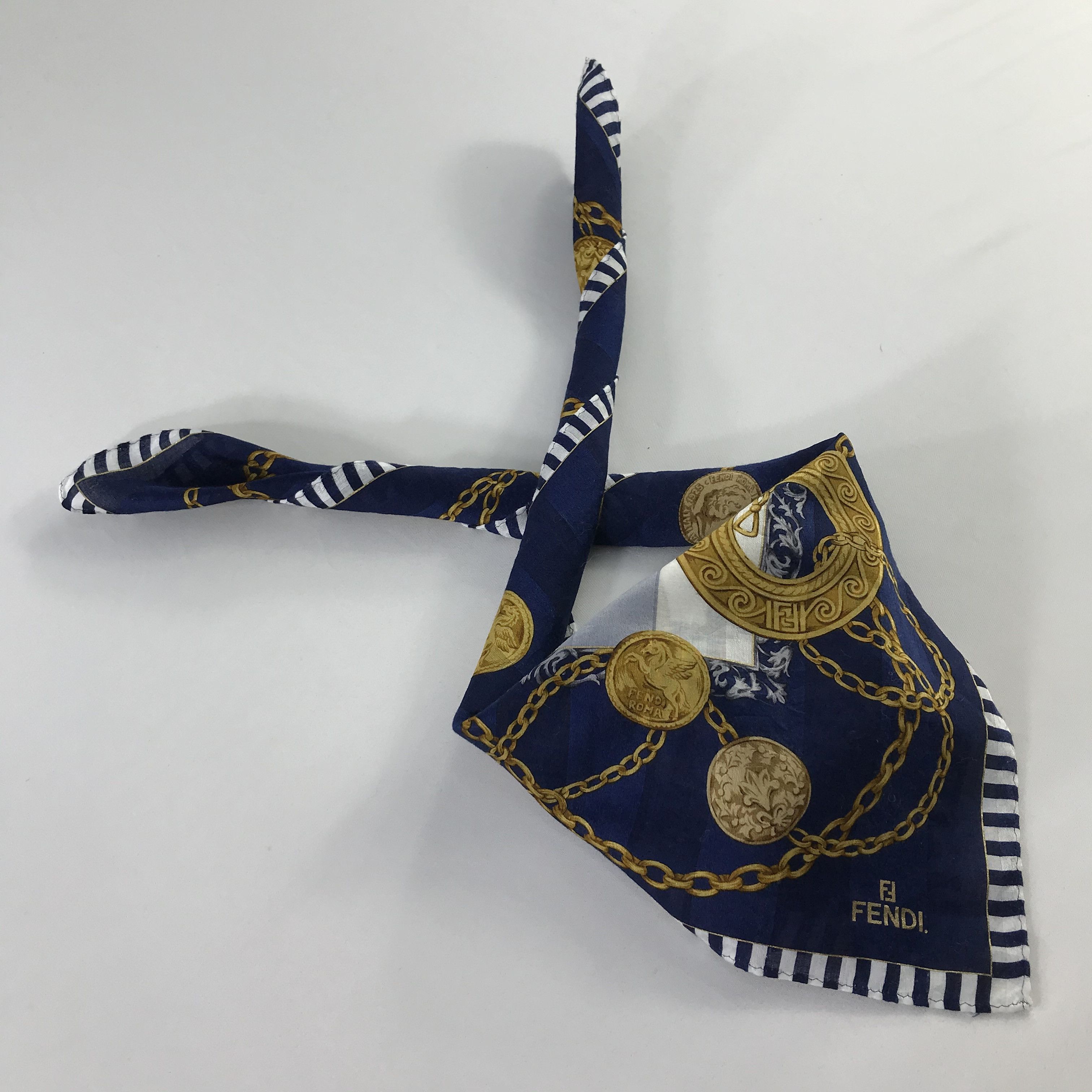 Vintage Vintage Fendi Bandana / Handkerchief / Neckerchief - S886 Size ONE SIZE - 4 Thumbnail