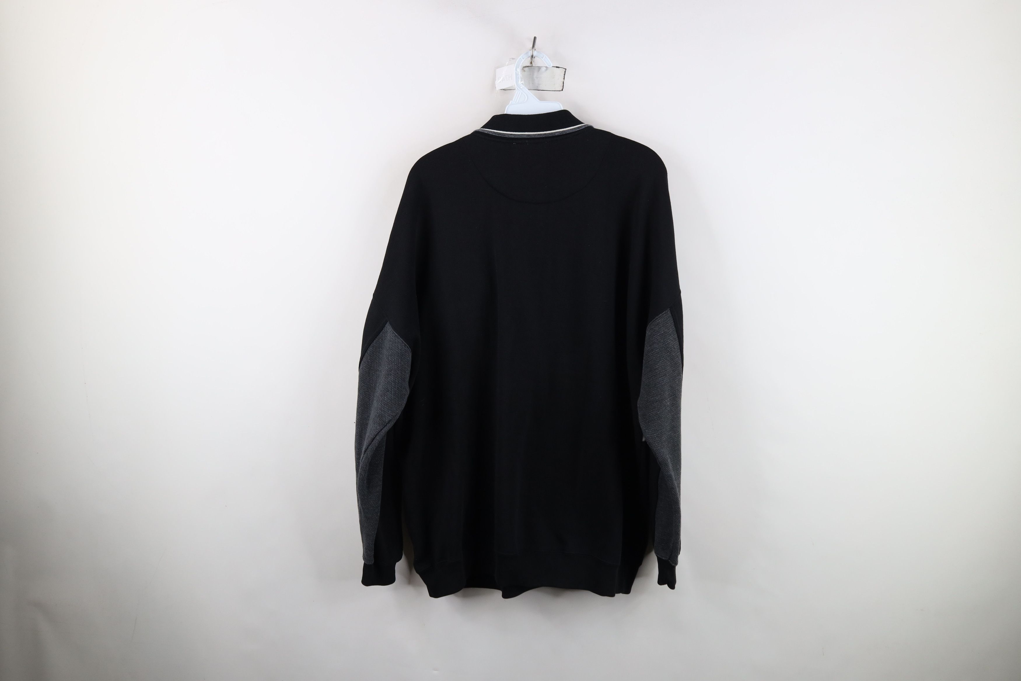 Vintage Vintage 90s Streetwear Block Collared Pullover Sweatshirt Size US XL / EU 56 / 4 - 11 Thumbnail