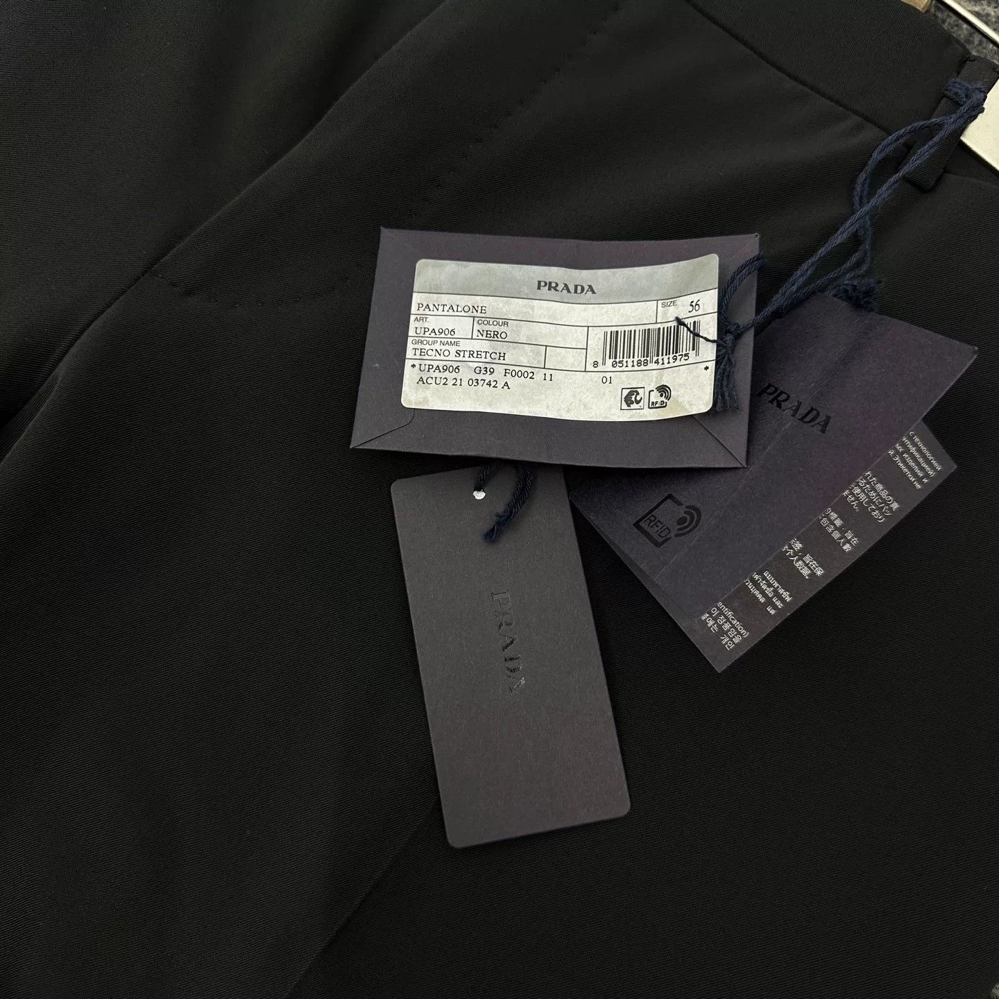 Prada Prada Black Casual Trousers Size 56 Size US 26 / EU 42 - 6 Thumbnail