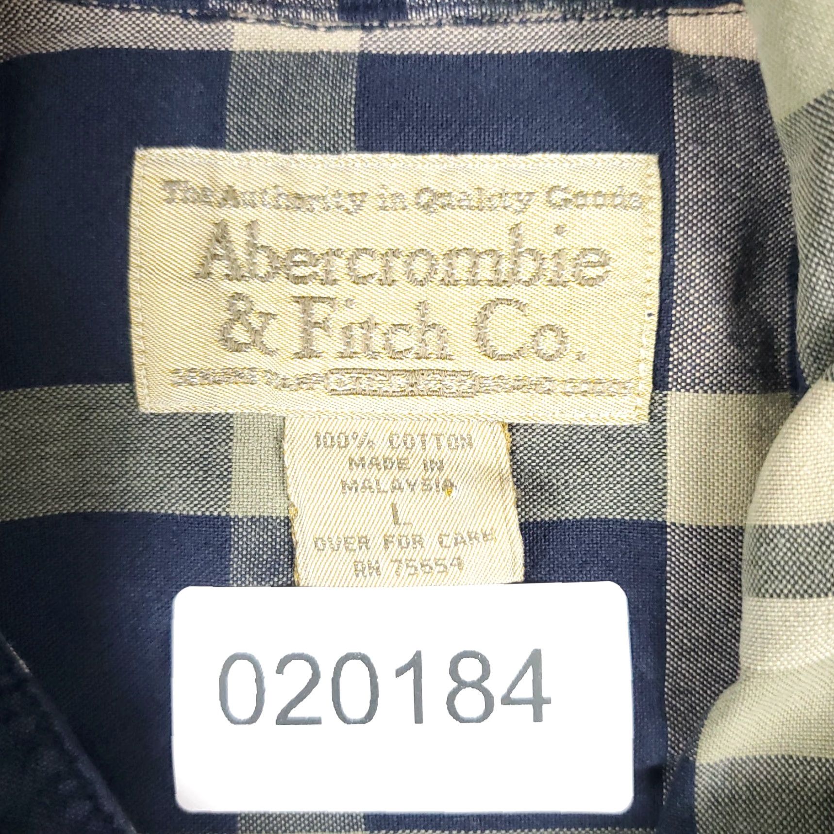 Abercrombie & Fitch VINTAGE Abercrombie & Fitch Shirt Mens Large Blue Beige Plaid Button-Up Casual Classic Outdoors 90s Mens Size US L / EU 52-54 / 3 - 8 Thumbnail