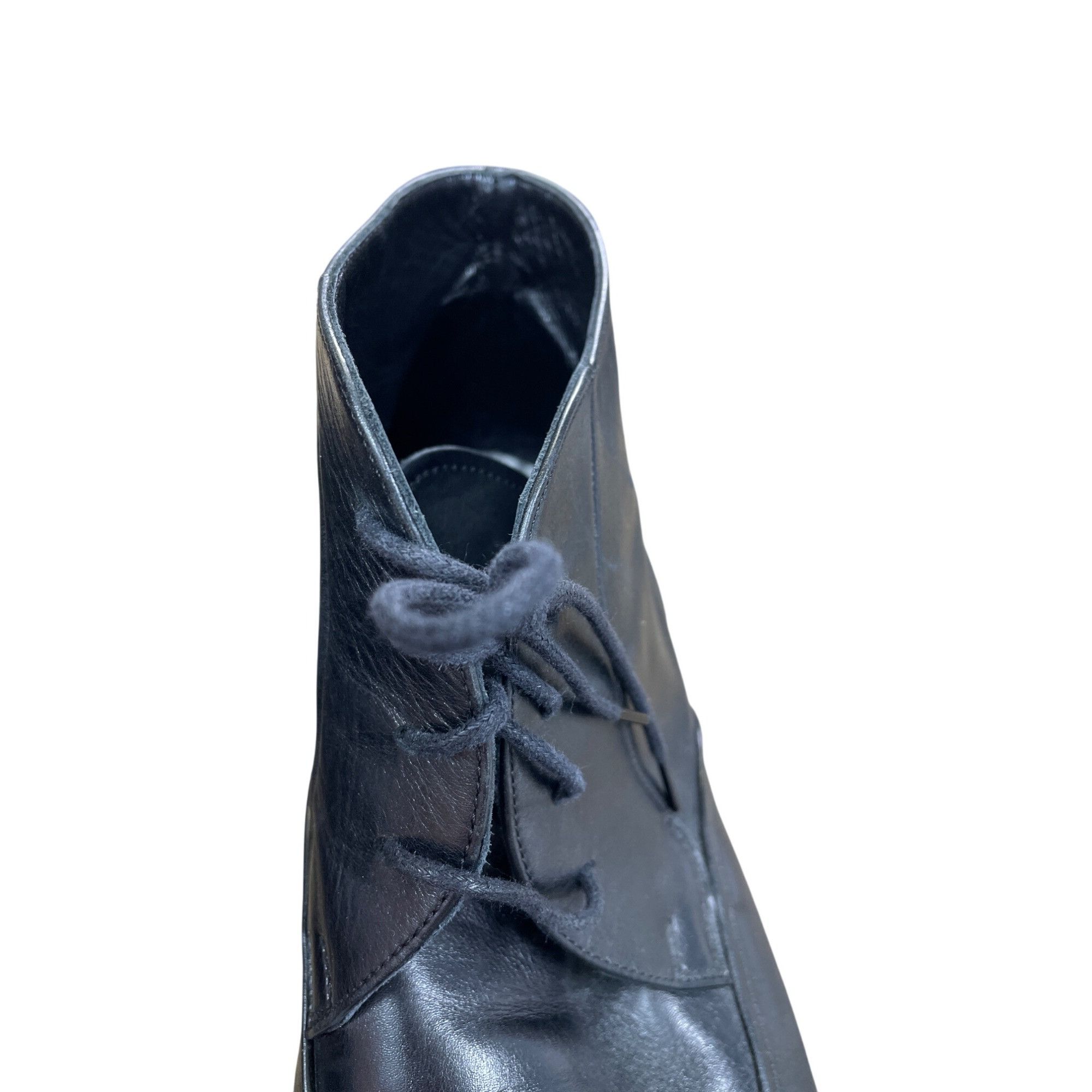 Pierre Cardin Pierre Cardin Mens Black Leather Ankle Chukka Boots Size 12 Size US 12 / EU 45 - 10 Thumbnail