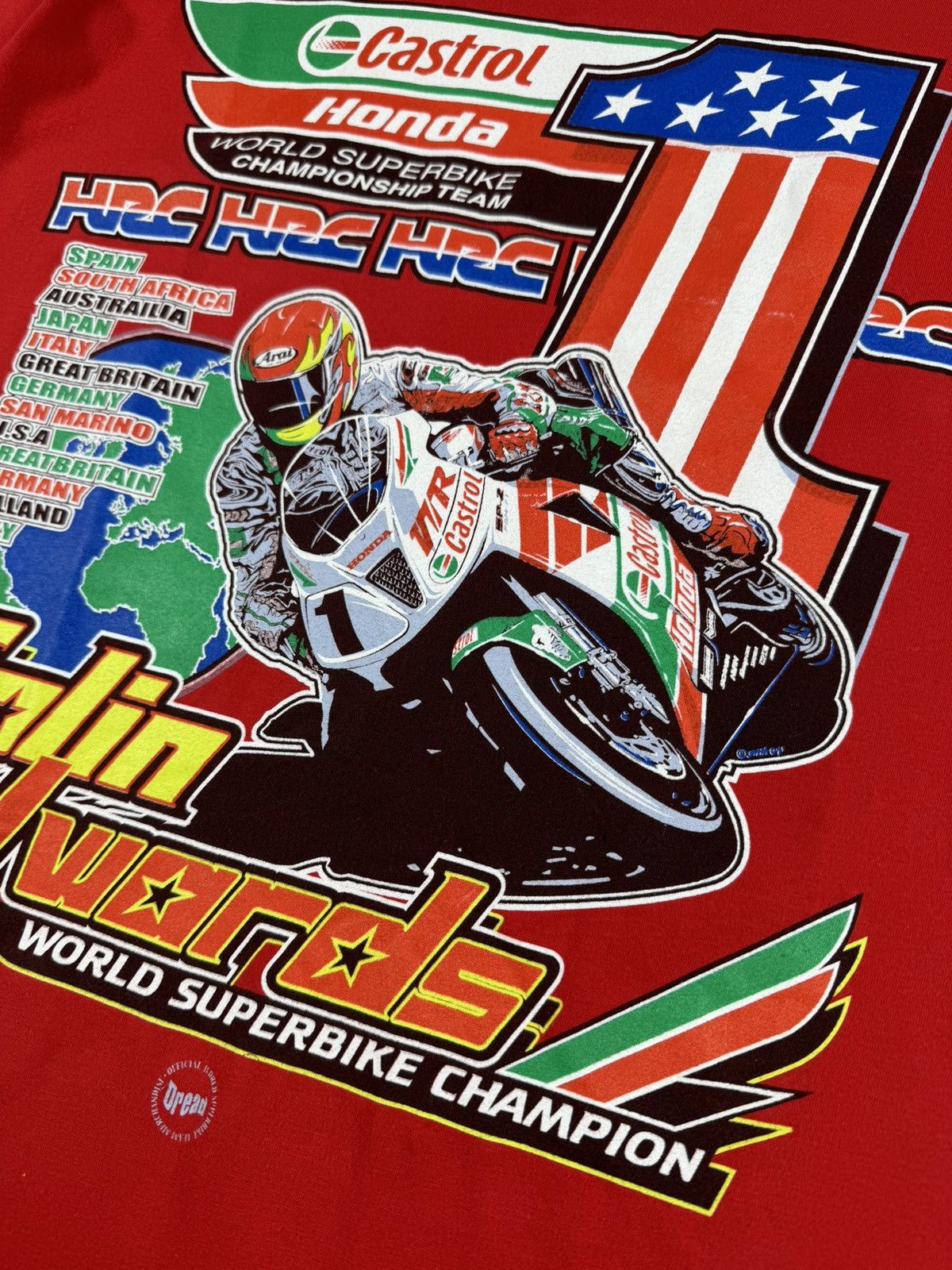 Other Colin Edwards Honda Bike 2001 HRC Formula 1 T Shirt Tee Size US M / EU 48-50 / 2 - 9 Thumbnail