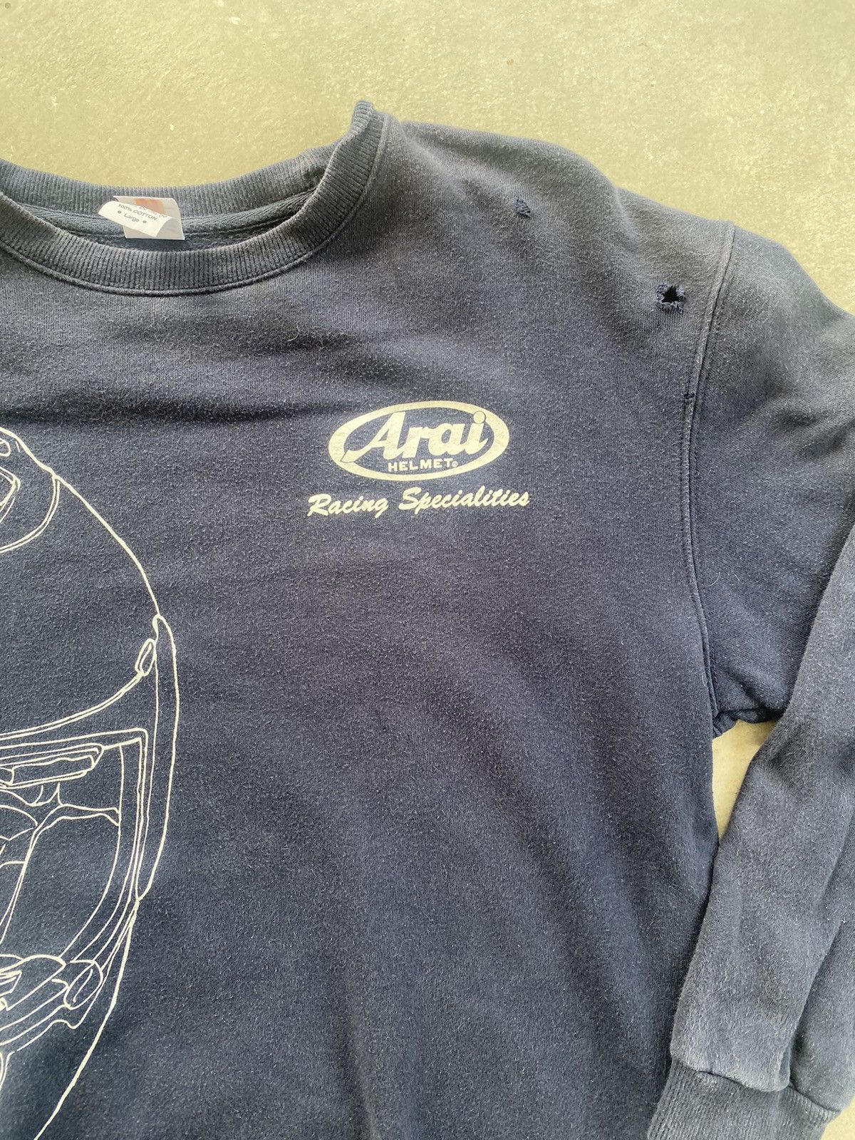 Japanese Brand × Vintage VINTAGE ARAI RACING SPECIALITIES SWEATSHIRT Size US L / EU 52-54 / 3 - 3 Thumbnail