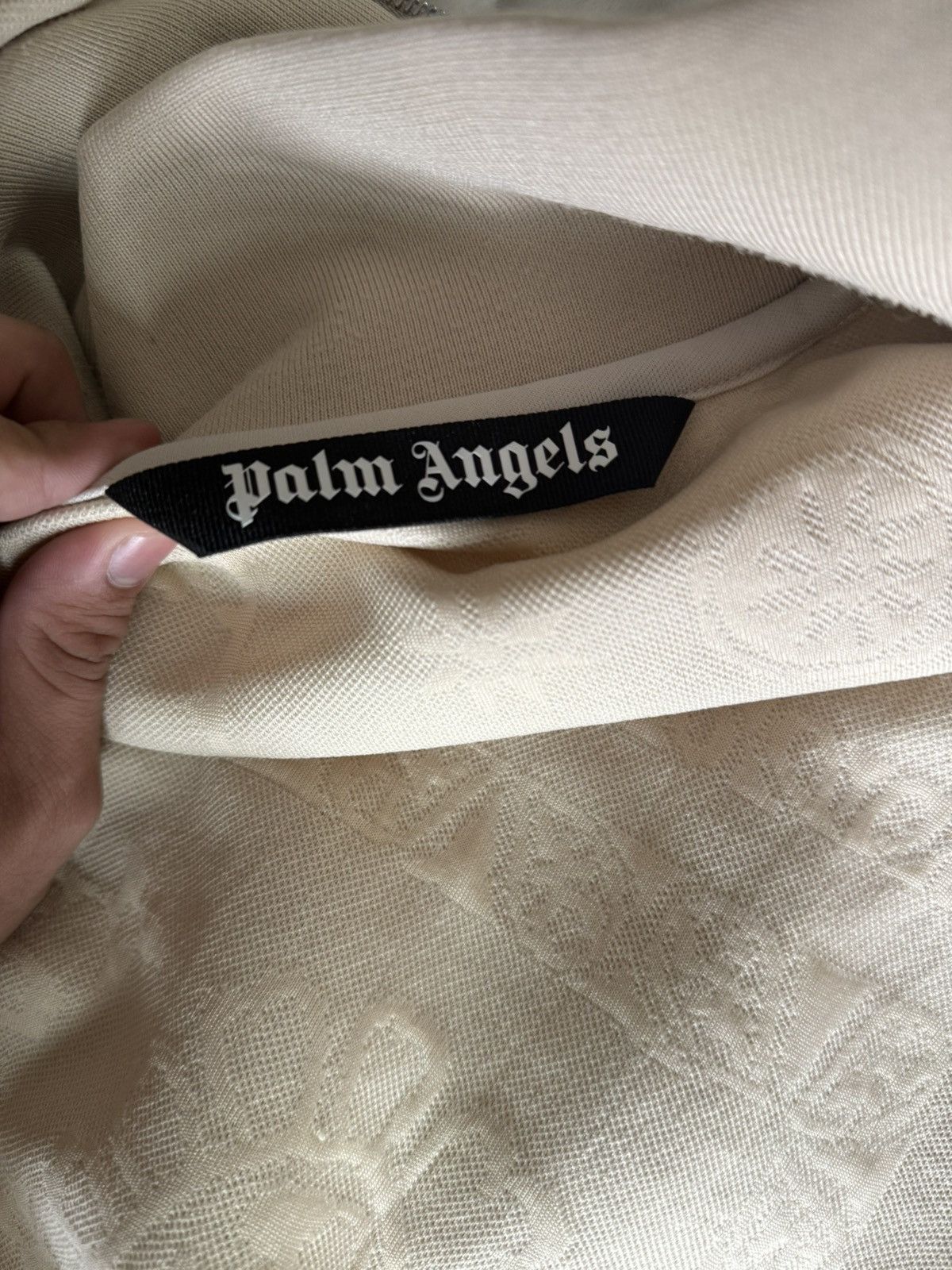 Palm Angels Palm angels Beige Bandana embroidered track jacket Size US L / EU 52-54 / 3 - 7 Thumbnail
