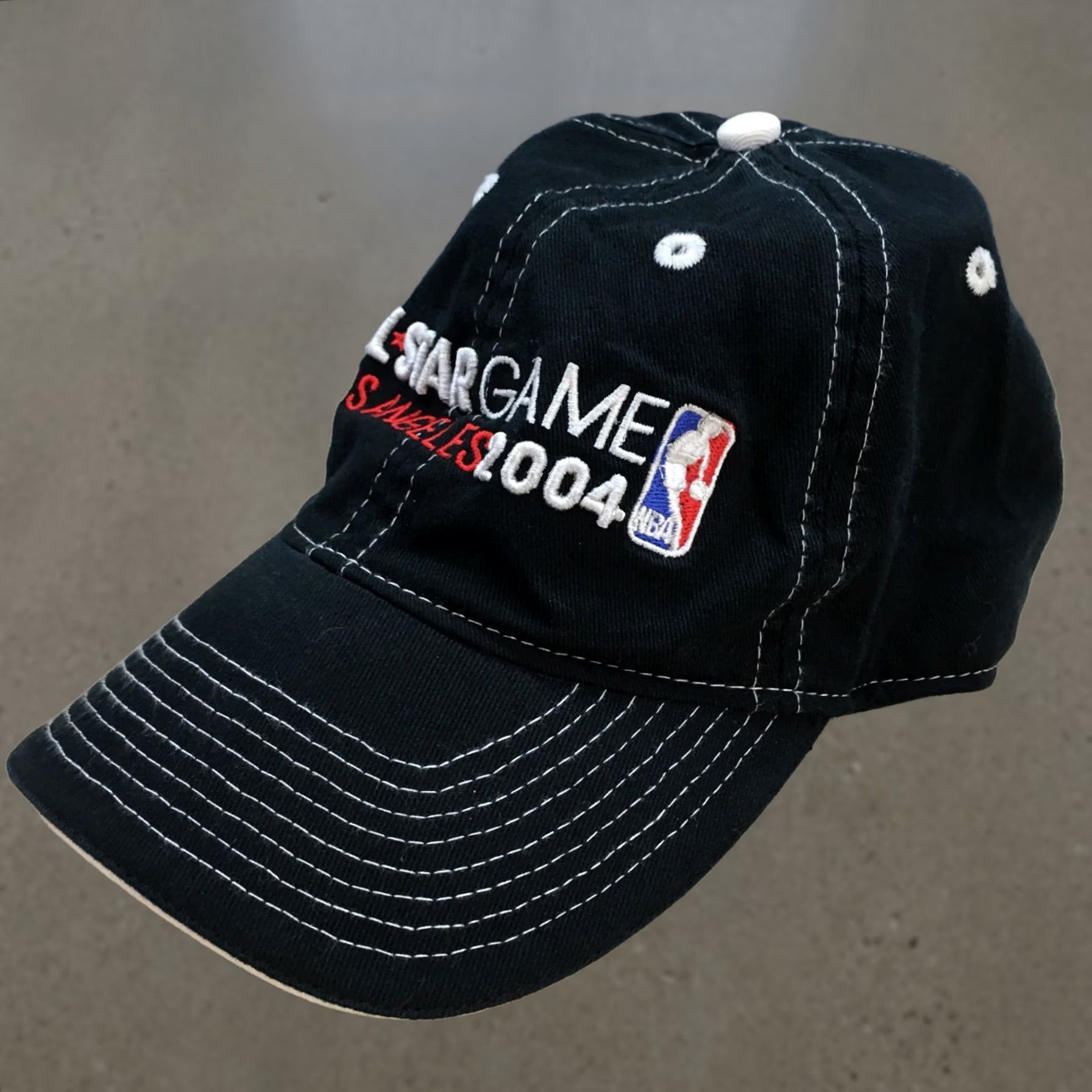 Reebok Reebok All Star Game Los Angeles 2004 NBA Cap Hat Mens One Size Black Cotton Baseball Cap Stars Adjustable Hat Mens Size ONE SIZE - 1 Thumbnail