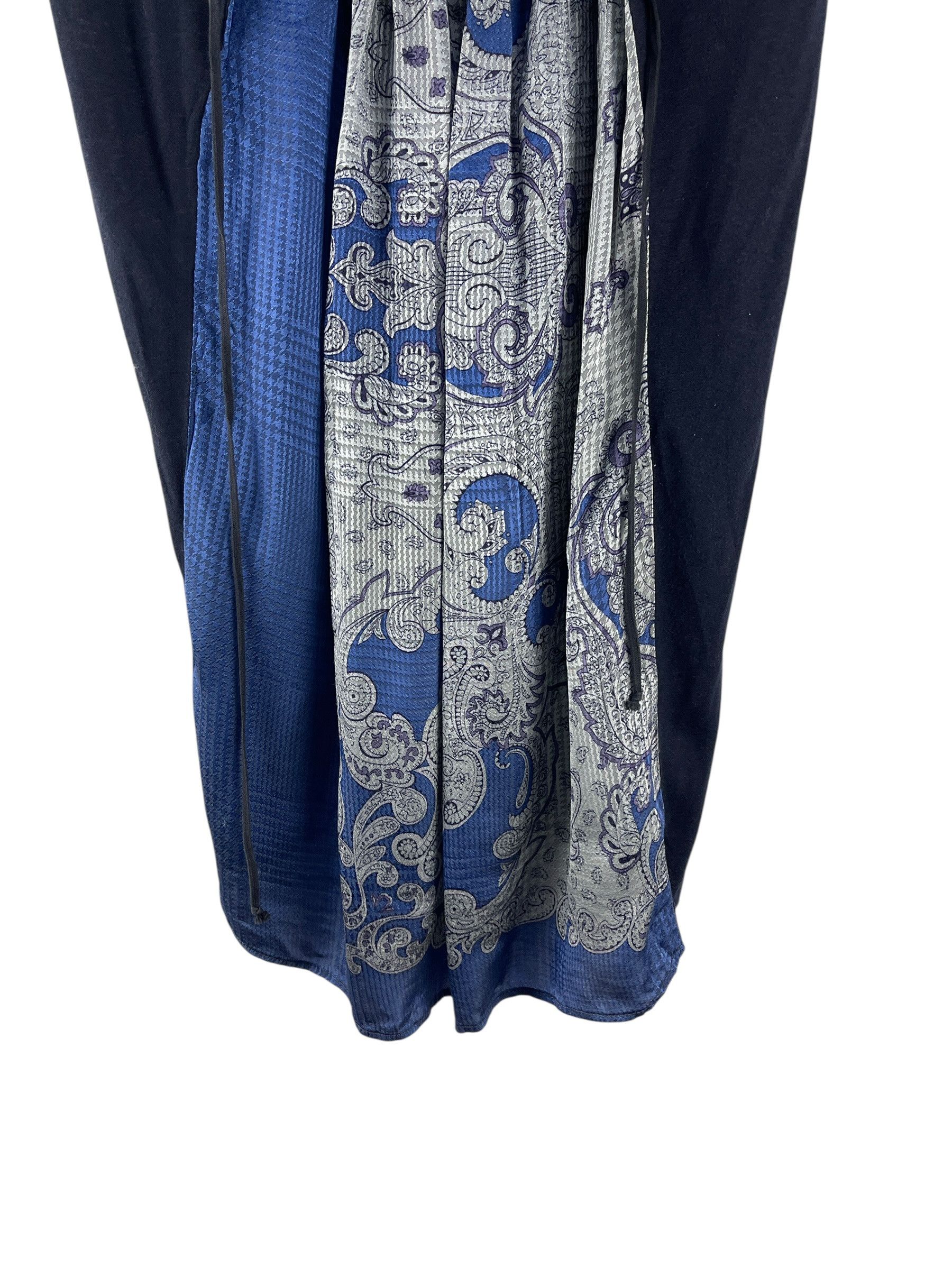 Sacai Sacai 2010 Hybrid Layered Corset Dress Tunic Blue Paisley Size S / US 4 / IT 40 - 9 Thumbnail