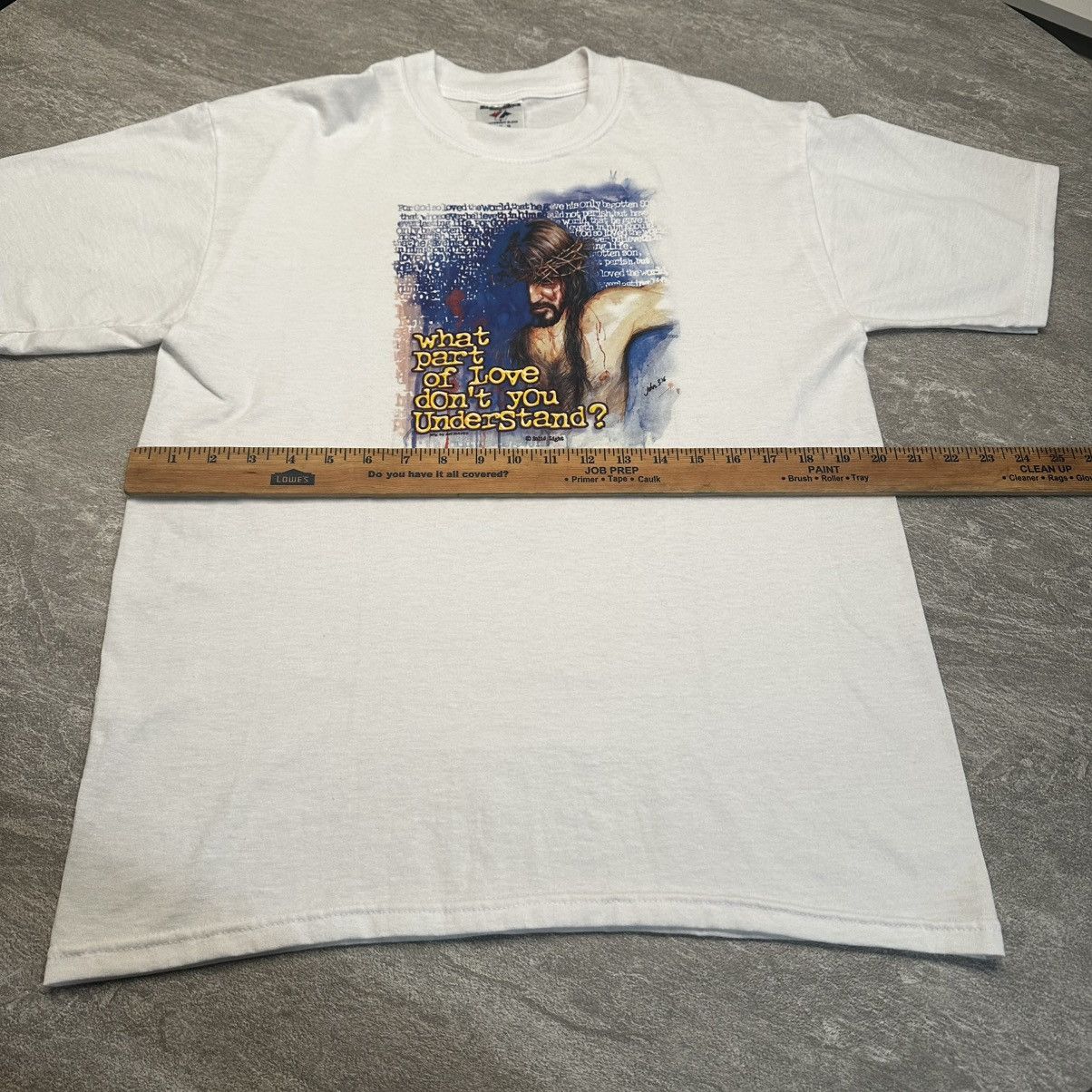 Vintage Vintage Y2K Jesus Cross John 3:16 Christian Cross Shirt Size US M / EU 48-50 / 2 - 5 Thumbnail