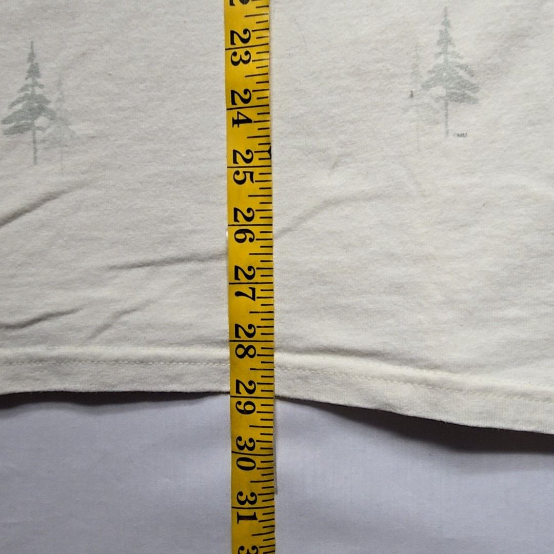Artisan Outfitters Vintage Artisans Winter Themed L Cream AOP Tree Print Shirt Size US L / EU 52-54 / 3 - 13 Thumbnail