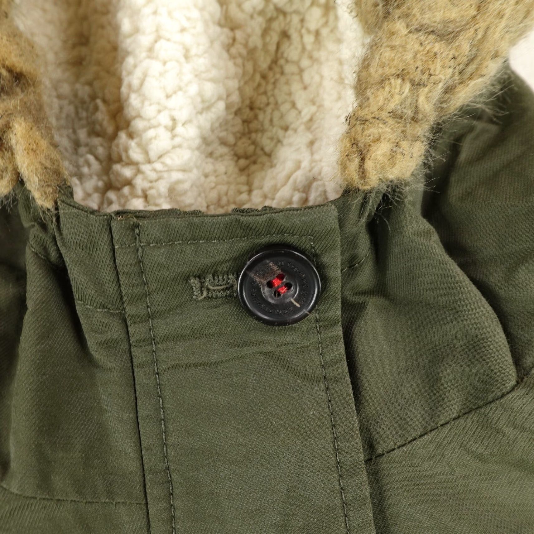 Levi's VINTAGE Levi's Jacket Womens Small Green Faux Fur Trim Quilted Field Chore Military Coat Size S / US 4 / IT 40 - 4 Thumbnail