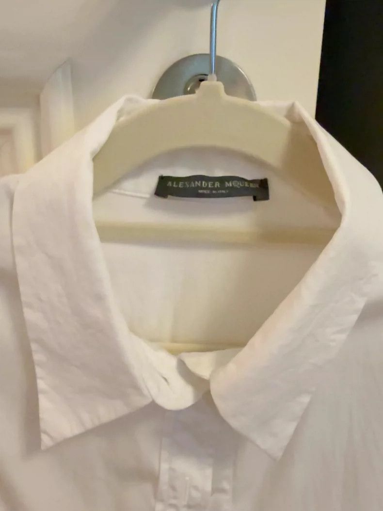 Alexander McQueen Alexander McQUEEN size 42 Ladies' white shirt 2505-Nextarr Size L / US 10 / IT 46 - 2 Thumbnail