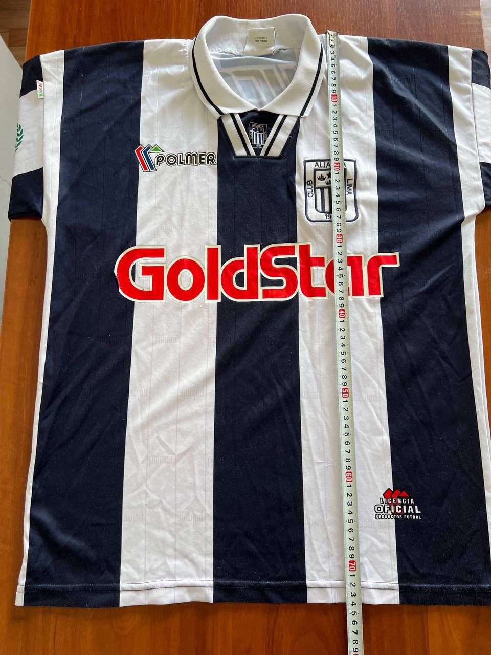 Vintage 1995 ALIANZA LIMA #10 MATCH WORN POLMER SOCCER JERSEY SHIRT Size US L / EU 52-54 / 3 - 21 Thumbnail