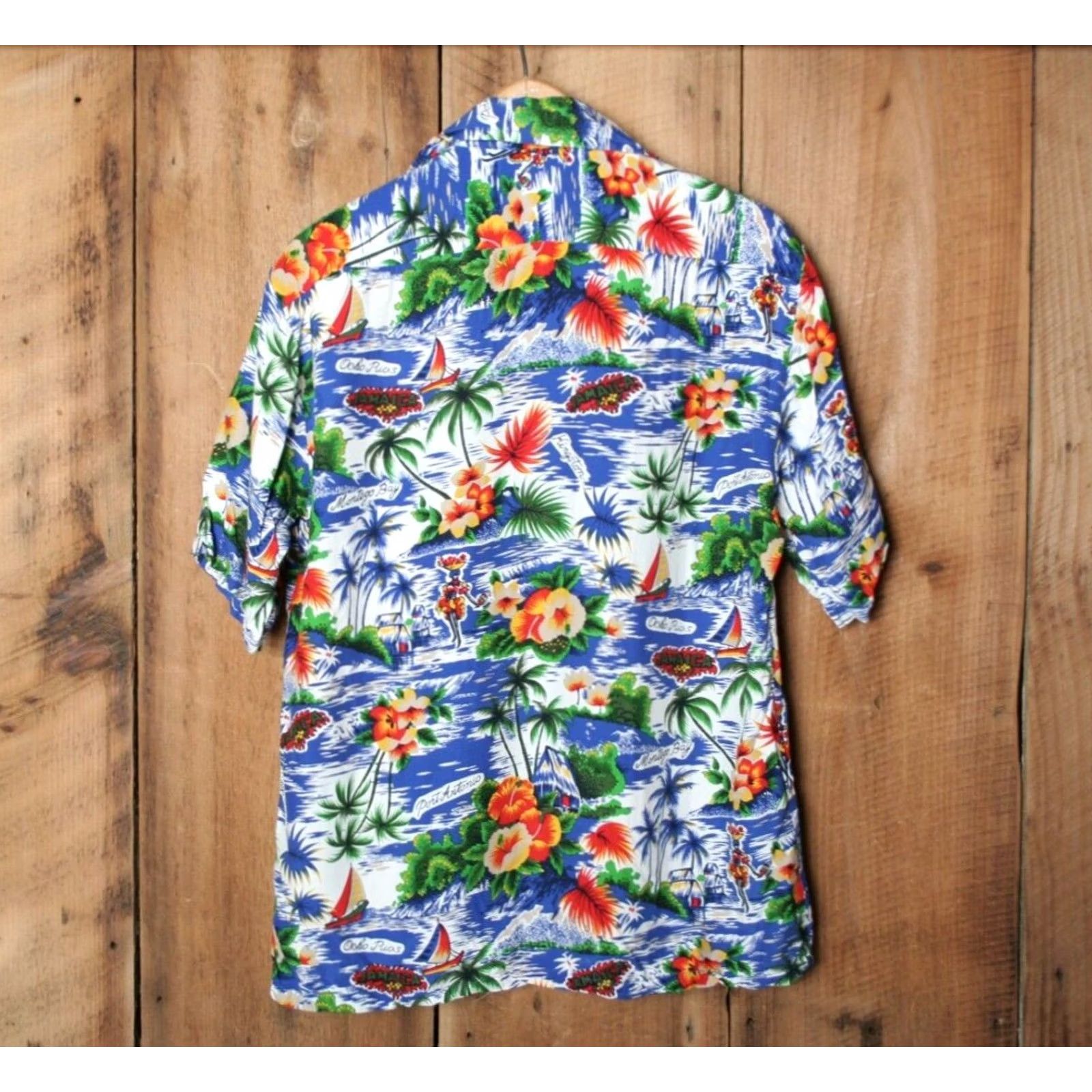 Vintage VINTAGE MODESTO Kingston Jamaica Floral Short Sleeve Hawaiian Shirt Sz. S Size US S / EU 44-46 / 1 - 5 Thumbnail