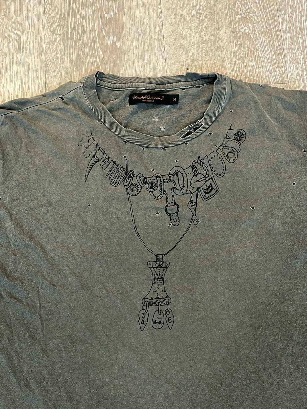 Undercover SS03 Scab Necklace Tee Size US M / EU 48-50 / 2 - 3 Thumbnail