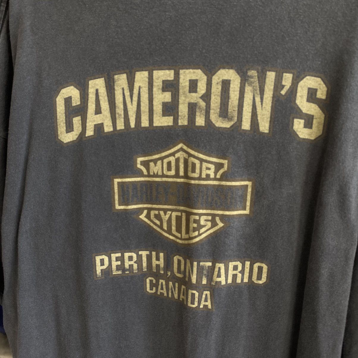 Harley Davidson Vintage Harley Davidson Cameron Big Logo 90’s USA tee Size US XL / EU 56 / 4 - 11 Thumbnail