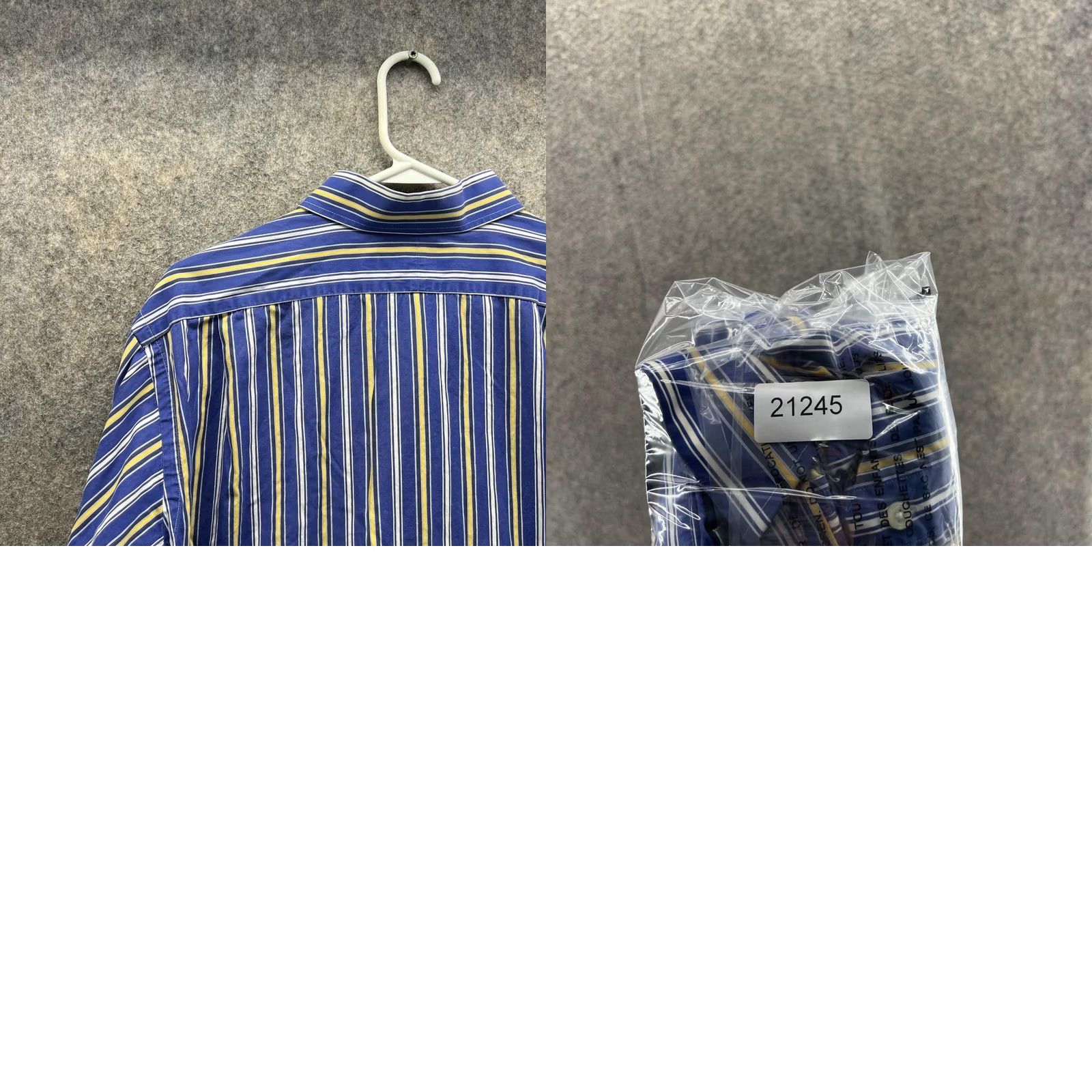 Polo Ralph Lauren VINTAGE Polo Ralph Lauren Shirt Men Large Blue Striped Button-Down Collared Size US L / EU 52-54 / 3 - 9 Thumbnail
