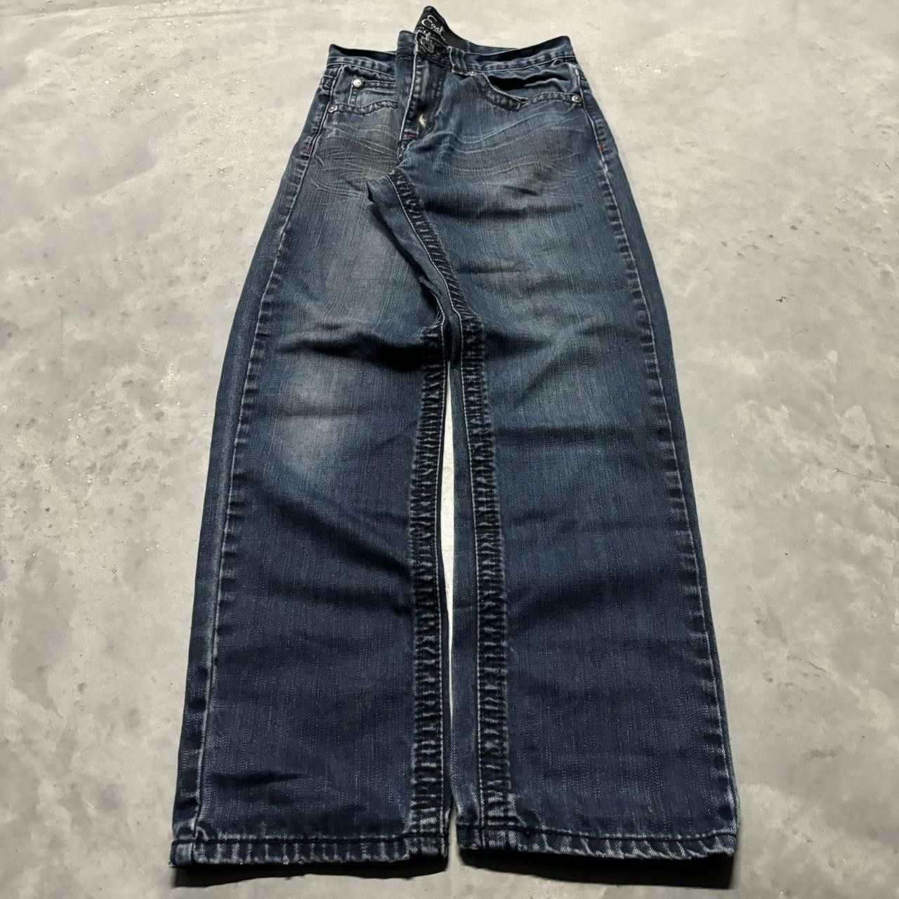 Japanese Brand × Vintage Crazy Vintage Y2K/2000s Grunge Dark Wash Mall Goth Skinny Jeans! Size US 30 / EU 46 - 3 Thumbnail