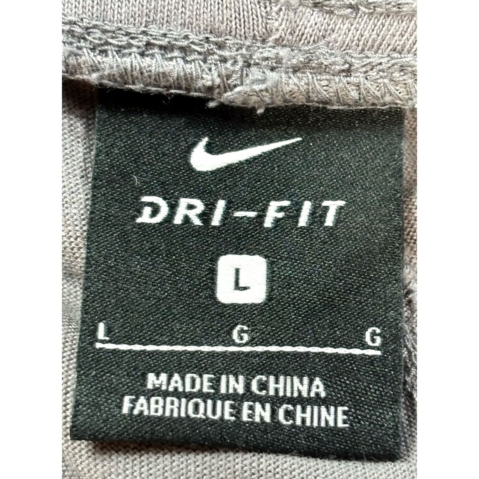 Nike Nike Dri-FIT Joggers Pants Cuffed Mens Large Grey Swoosh Patch Training Size US 33 - 6 Thumbnail