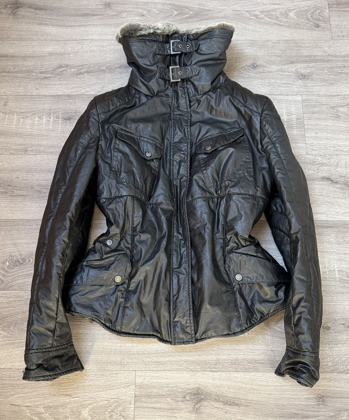 Belstaff Belstaff Gold Label Shearling Hooded Jacket – Size 50 Size L / US 10 / IT 46 - 1 Thumbnail