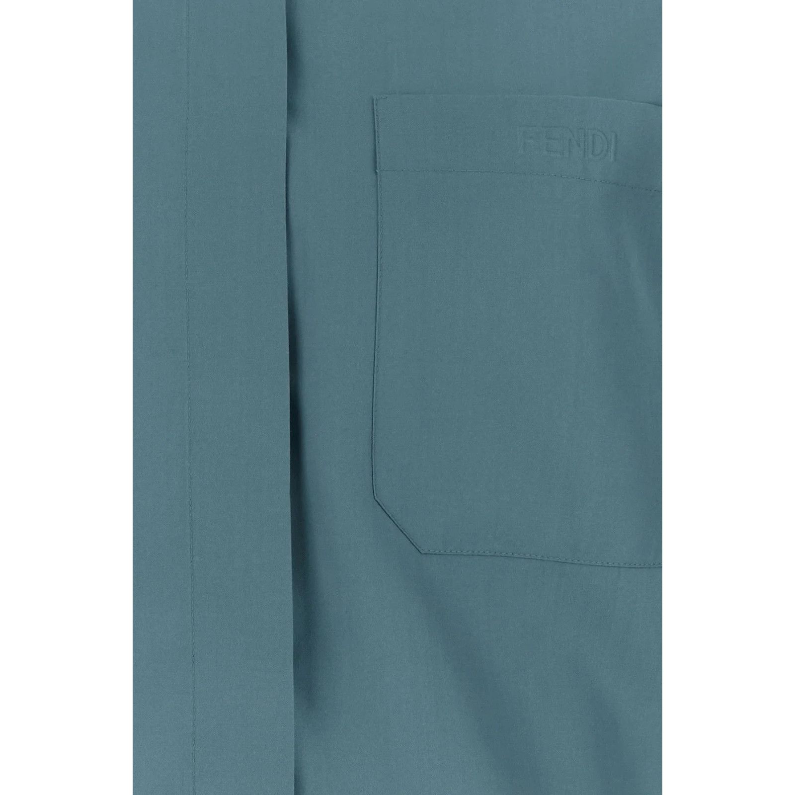 FENDI Air Force Blue Silk Shirt New & Authentic (Women\'s siz