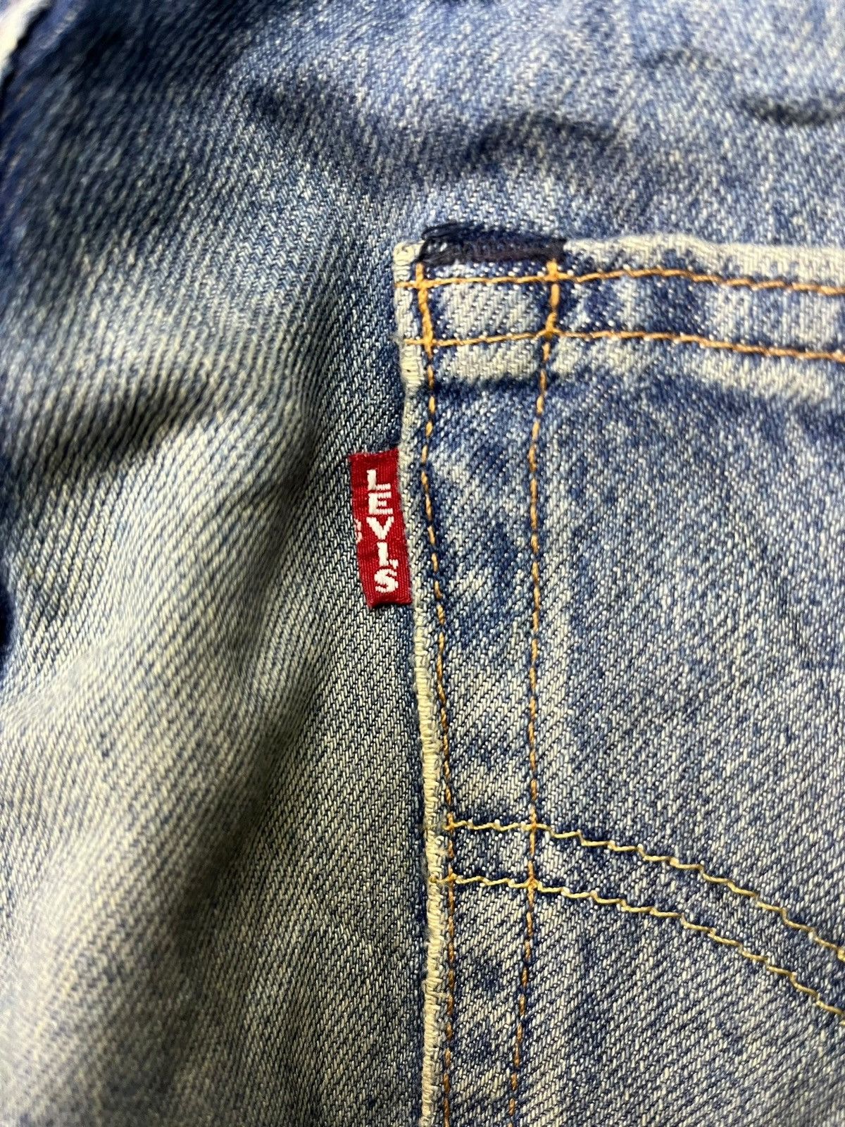 Levi's Vintage Levis 511 Big E Selvedge Mud Wash Slim Jeans Size US 29 - 10 Thumbnail