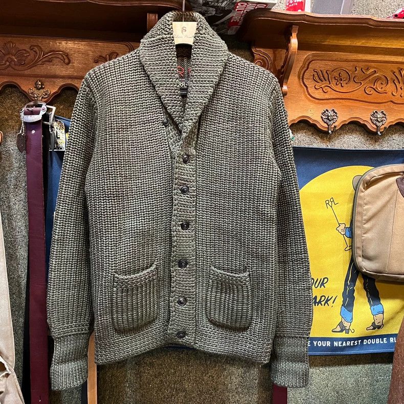 RRL Ralph Lauren RRL Ralph Lauren Thick sweater, green fruit collar, knitte Size US L / EU 52-54 / 3 - 1 Thumbnail