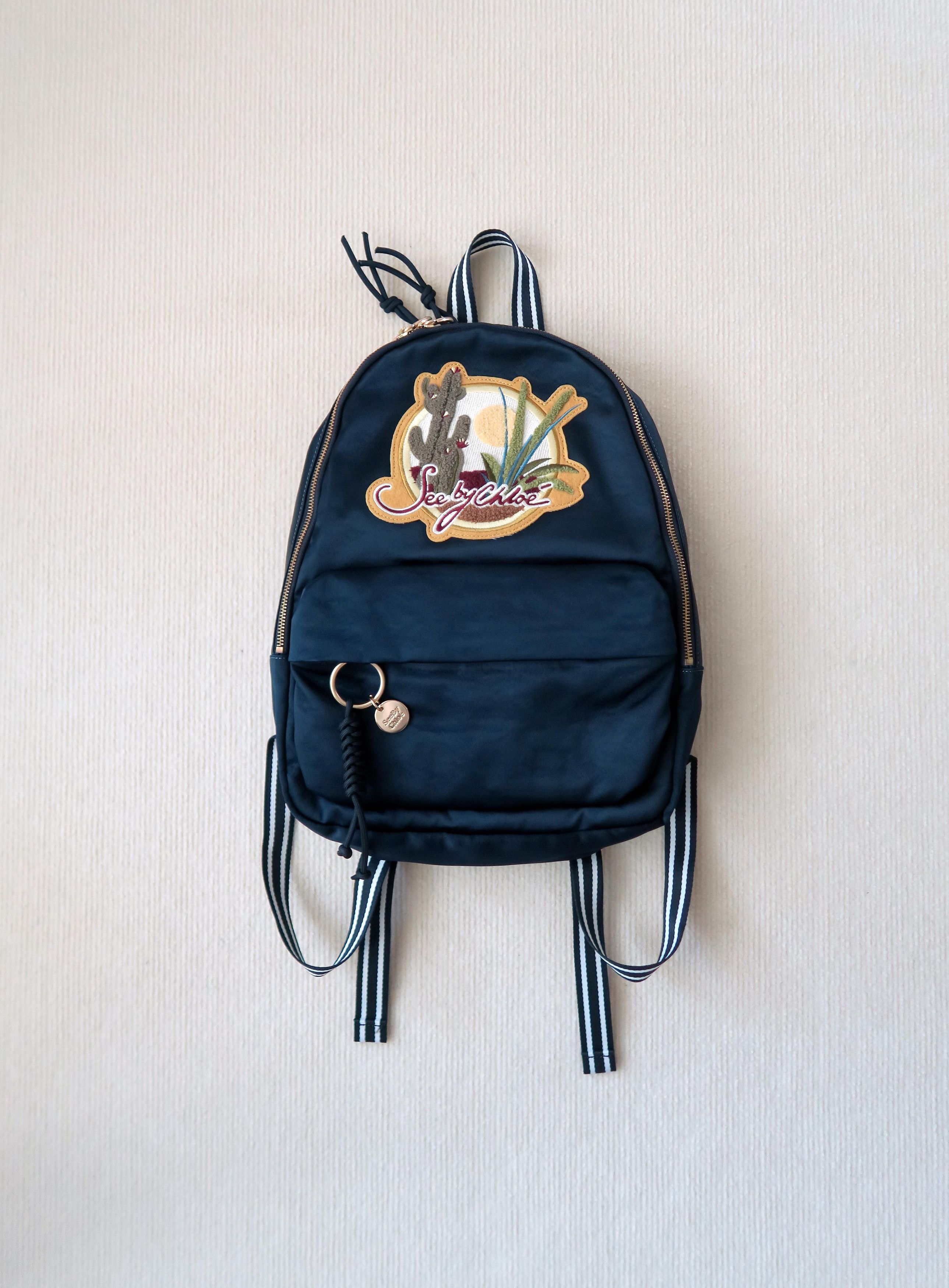 See by Chloe See by Chloe Tropical Sunset Satin Backpack Size ONE SIZE - 3 Thumbnail