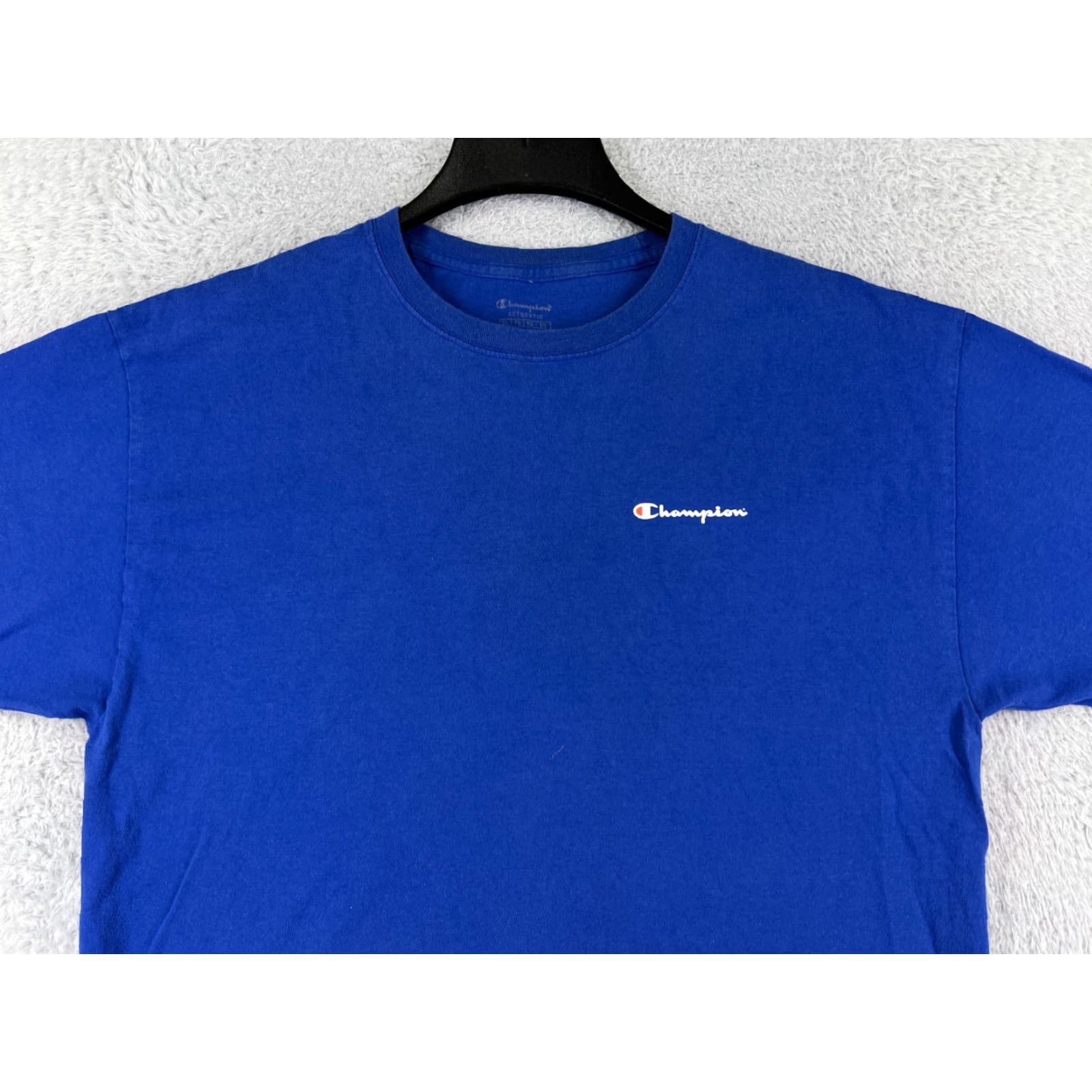 Champion Champion Shirt Mens XL Blue Logo Short Sleeve Crew Neck Cotton Size US XL / EU 56 / 4 - 5 Thumbnail
