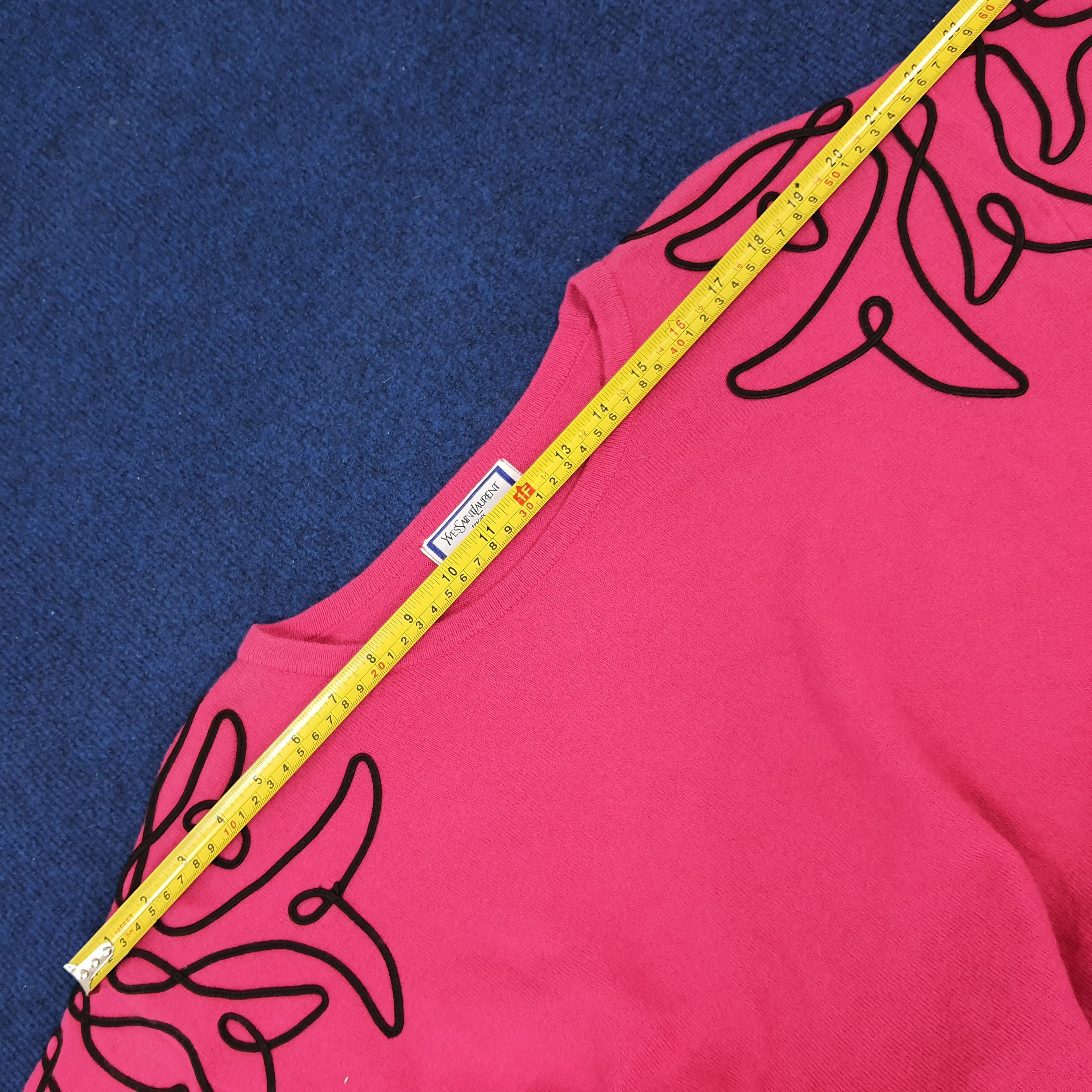 Vintage × Yves Saint Laurent Vintage Yves Saint Laurent Paris YSL Designer Sweatshirts Size S / US 4 / IT 40 - 9 Thumbnail