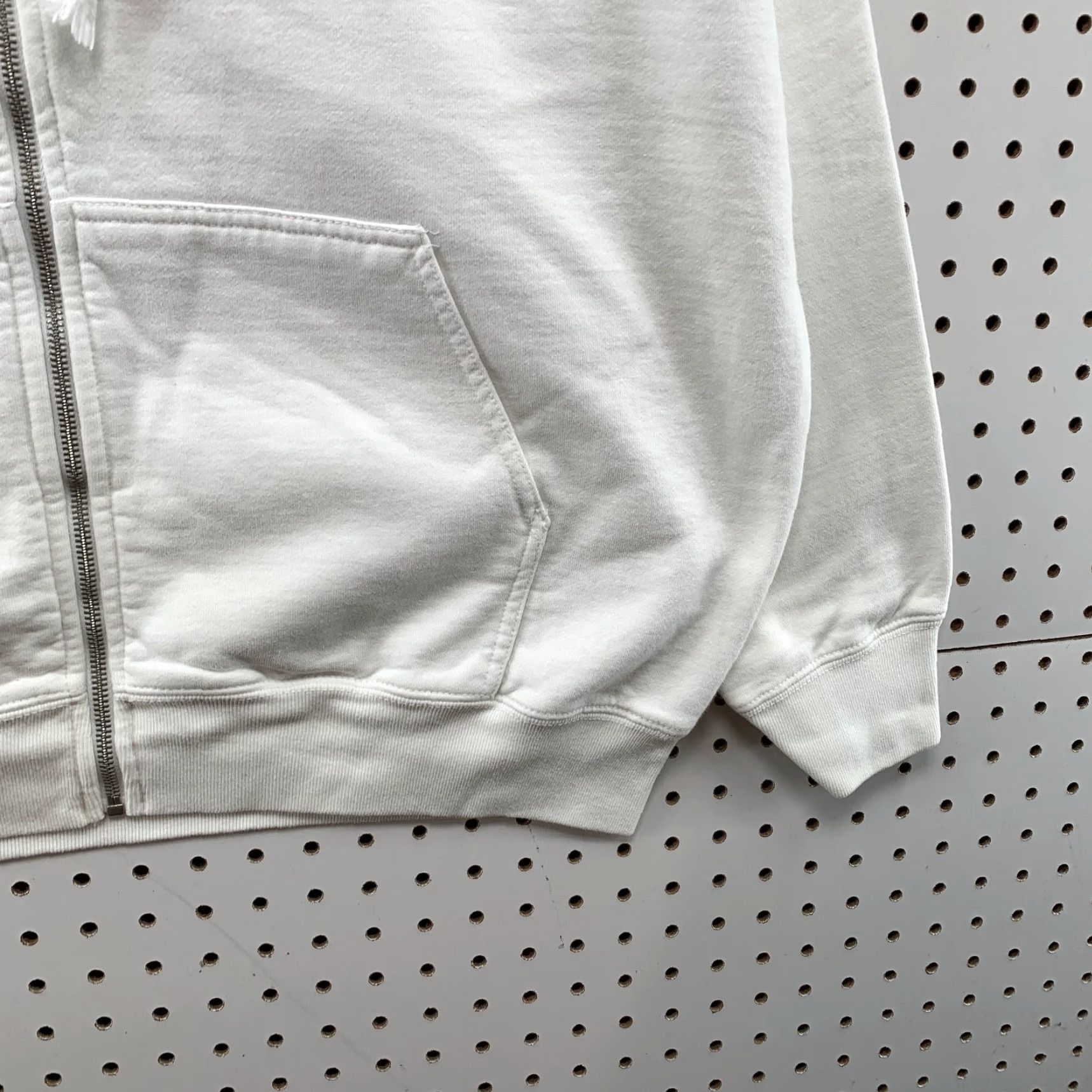 Vintage John Galt Cherub Hoodie Womens One Size White Heaven Zip Fleece Oversized Size ONE SIZE - 7 Thumbnail