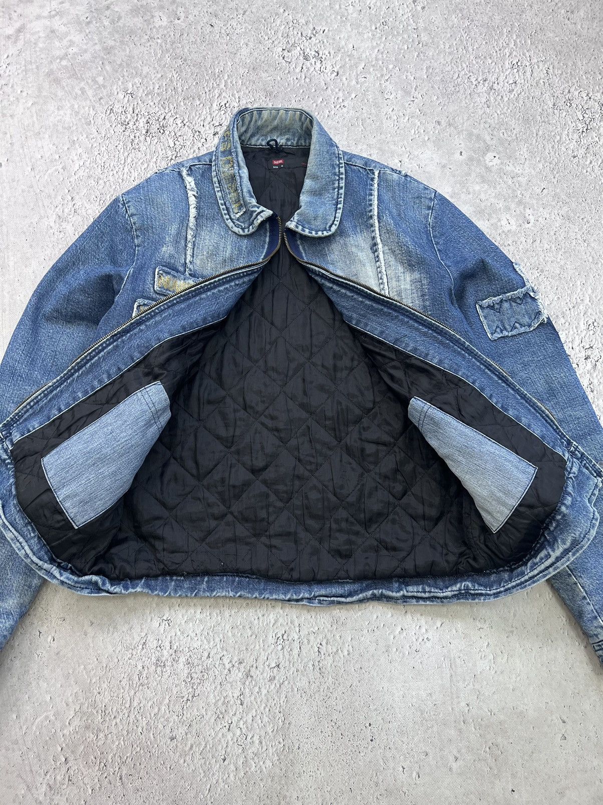 Diesel × Vintage Vintage Diesel Moto Racer Zipper Punk Jacket Avant Garde Size US M / EU 48-50 / 2 - 7 Thumbnail