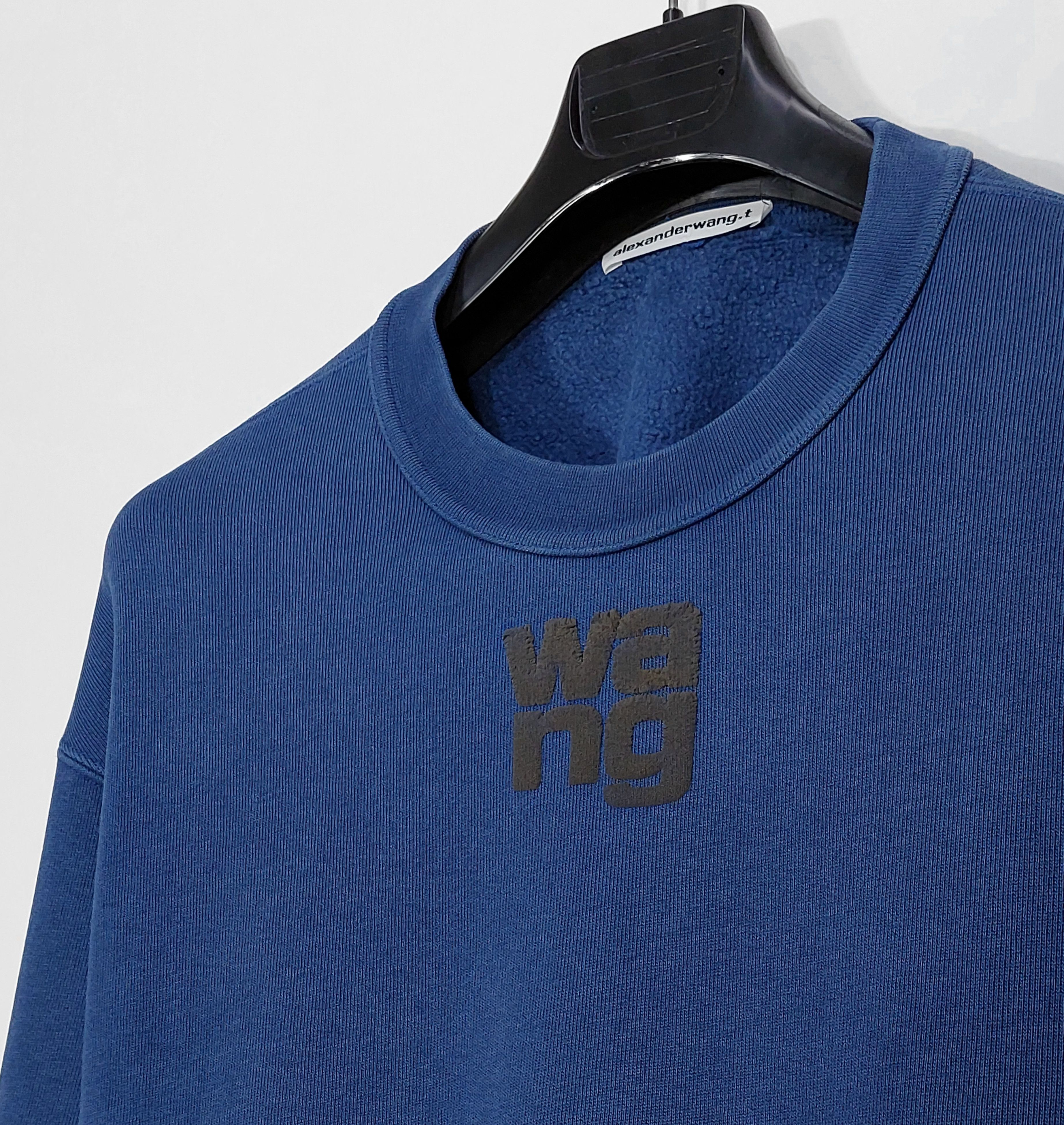Alexander Wang puff logo cropped sweatshirt - navy XL Size XL / US 12-14 / IT 48-50 - 5 Thumbnail