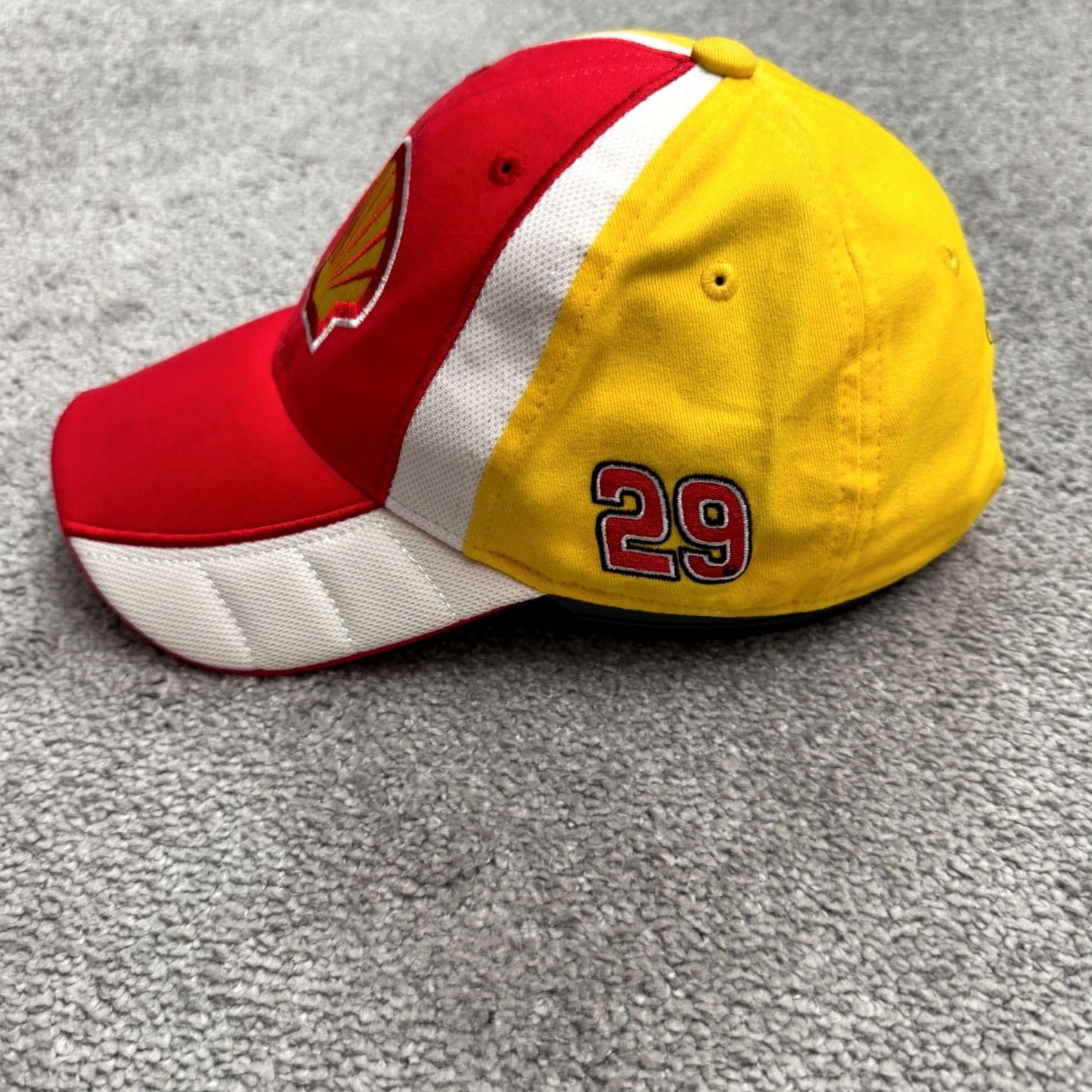 Chase Authentics Chase Authentics Kevin Harvick Shell Pennzoil 29 RCR NASCAR Baseball Cap OSFA Hat Yellow Mens Size ONE SIZE - 3 Thumbnail