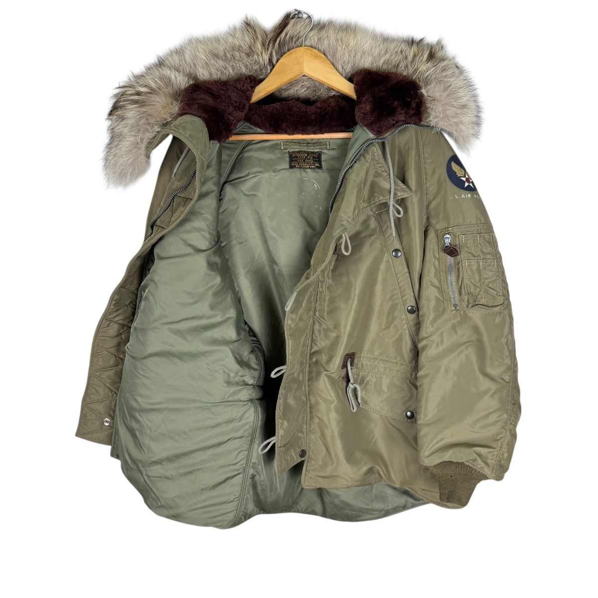 Buzz Rickson's 🔥BUZZ RICKSONS FUR HOODIE TYPE N-3 JACKET Size US S / EU 44-46 / 1 - 10 Thumbnail