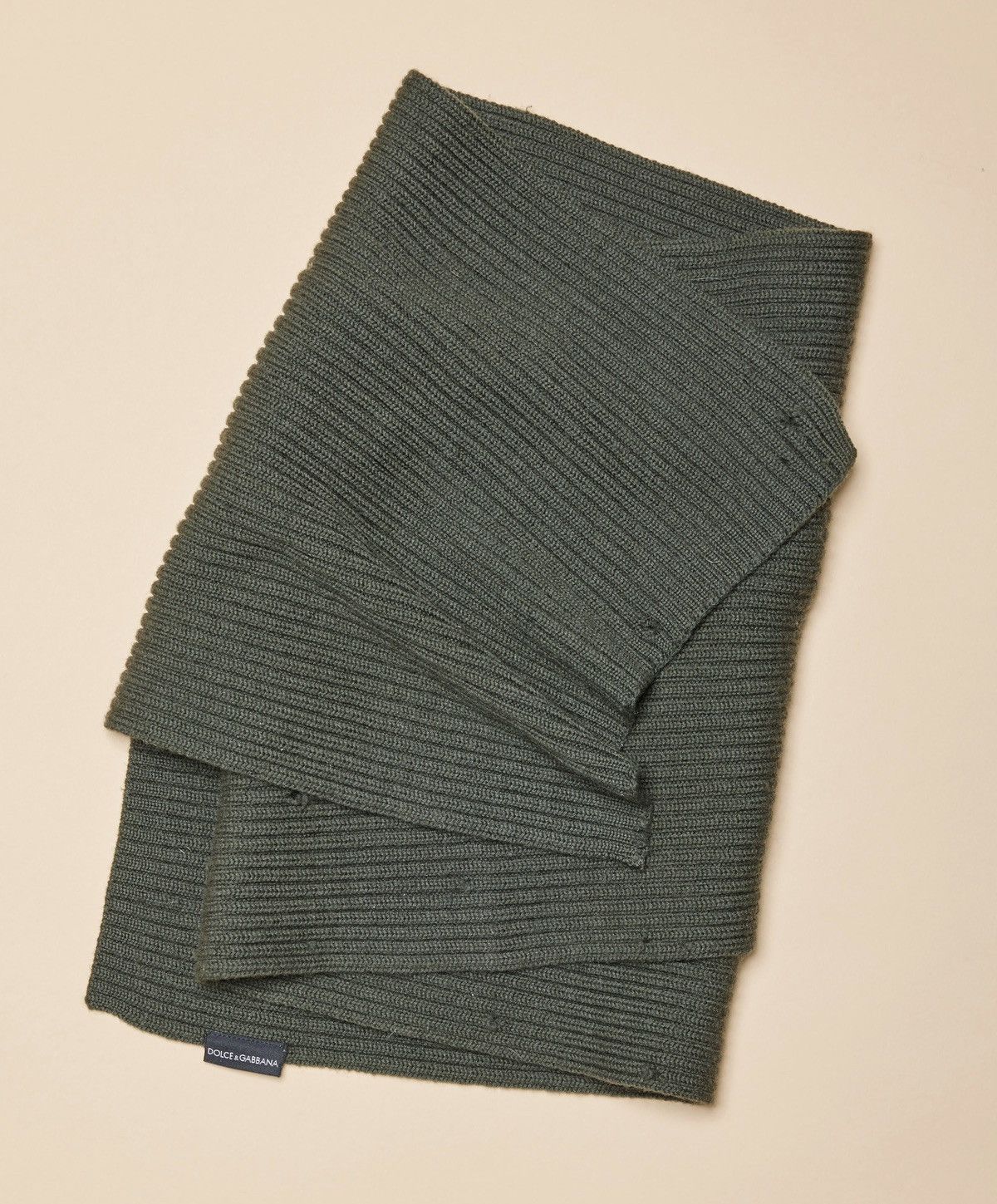 Dolce & Gabbana Dolce and Gabbana Distressed Wool Scarf Size ONE SIZE - 3 Thumbnail