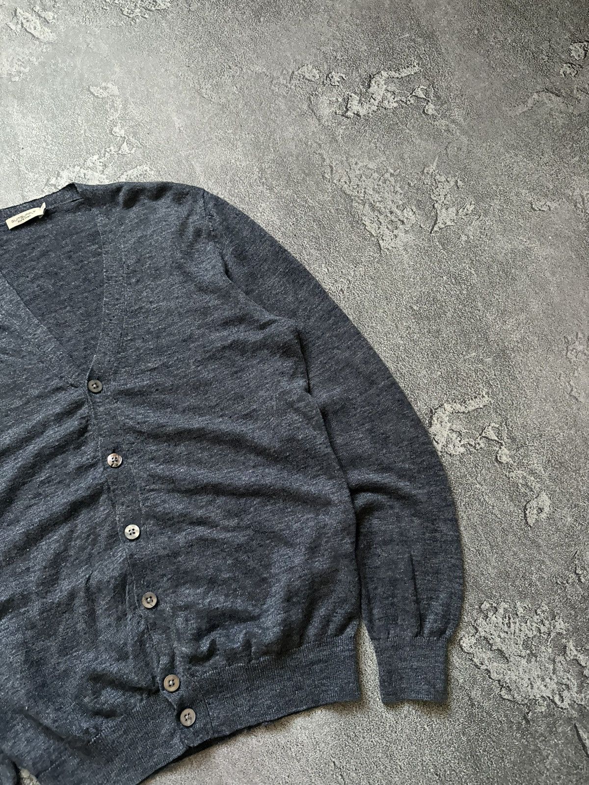 Designer × Suitsupply Suitsupply S linen button up cardigan sweater knitwear Size US S / EU 44-46 / 1 - 6 Thumbnail