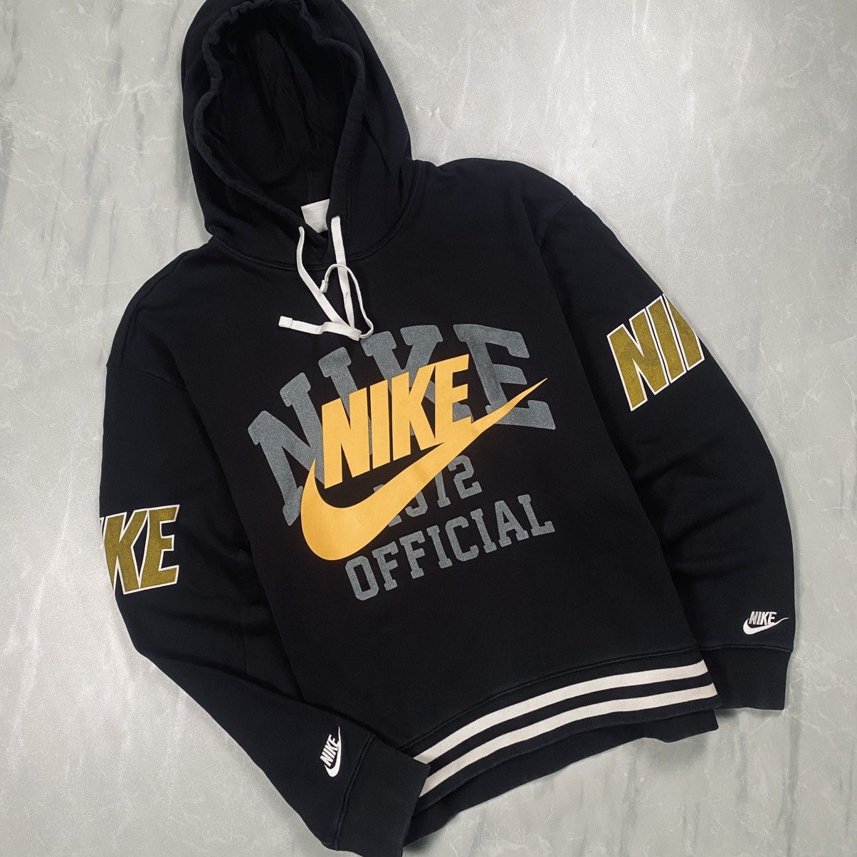Nike Rare Nike Multi Swoosh Boxy Pullover Size US XL / EU 56 / 4 - 2 Thumbnail